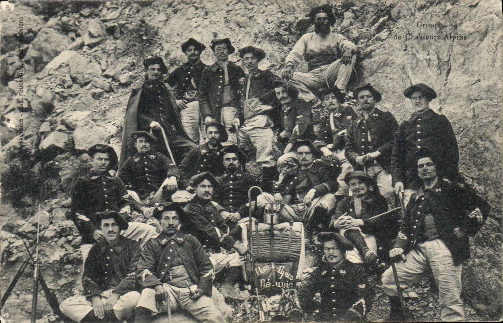 CPA Militaria Chasseurs alpins 