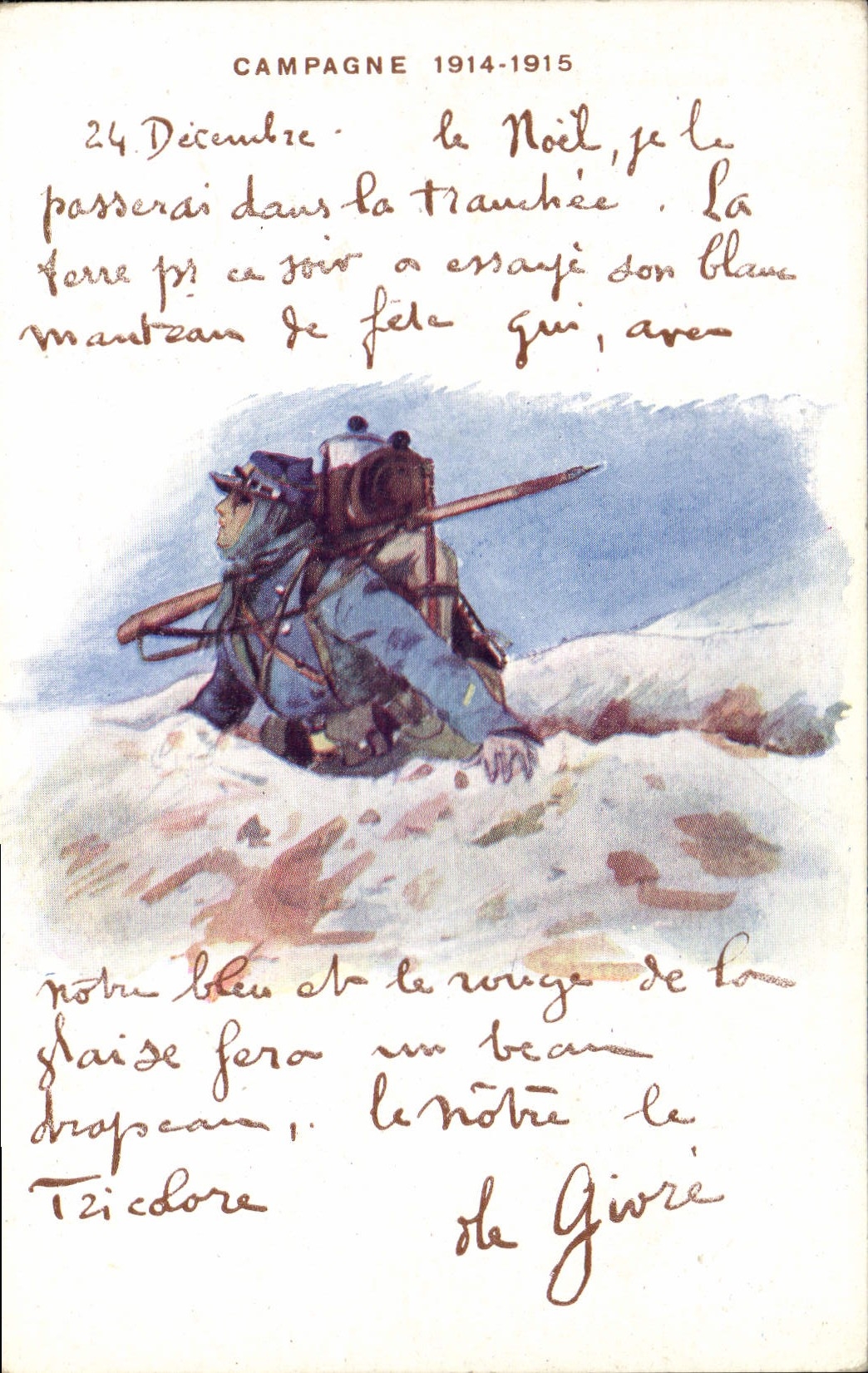 CPA Militaria Campagne 1914 1915 