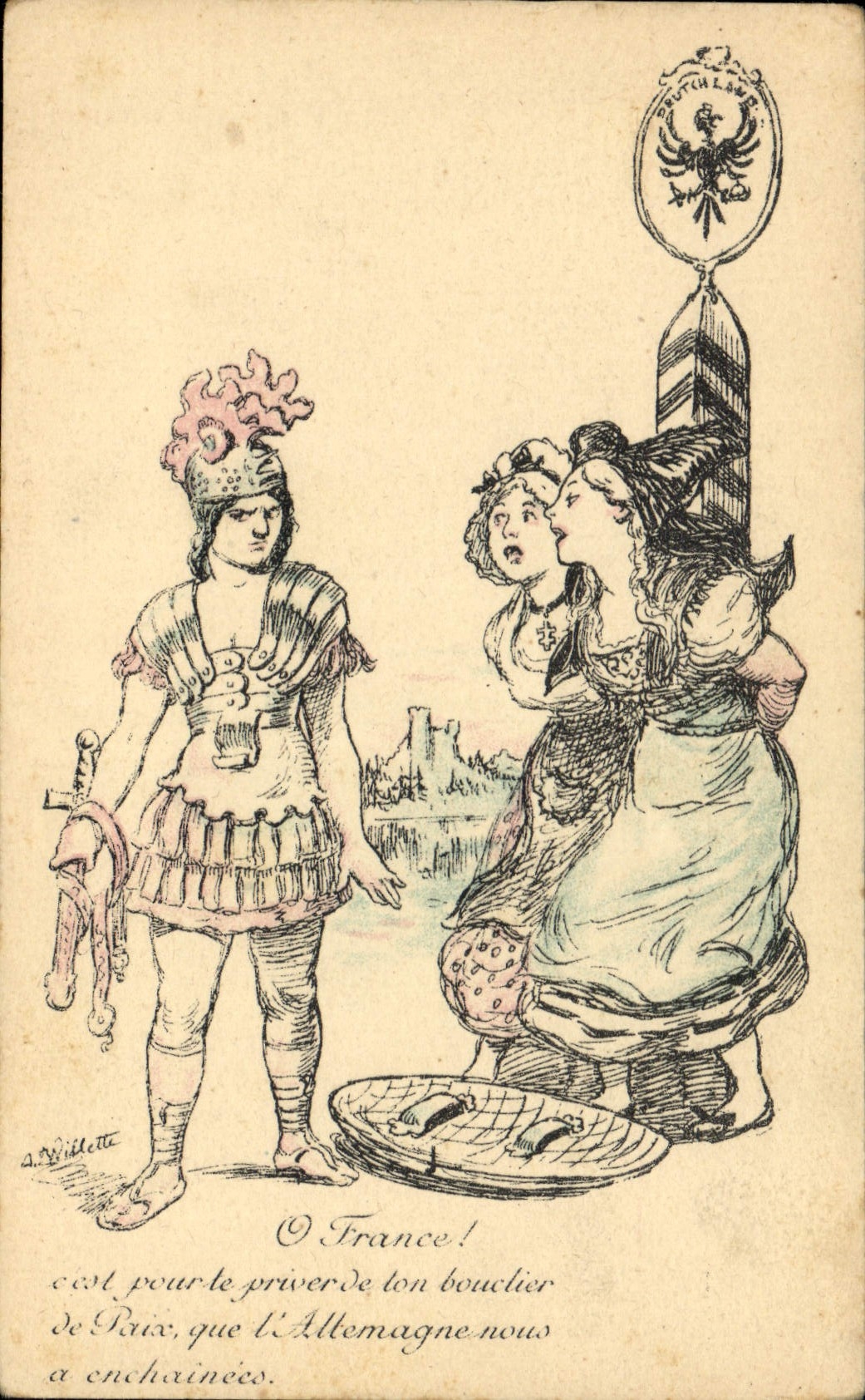 CPA Militaria Alsace Lorraine 