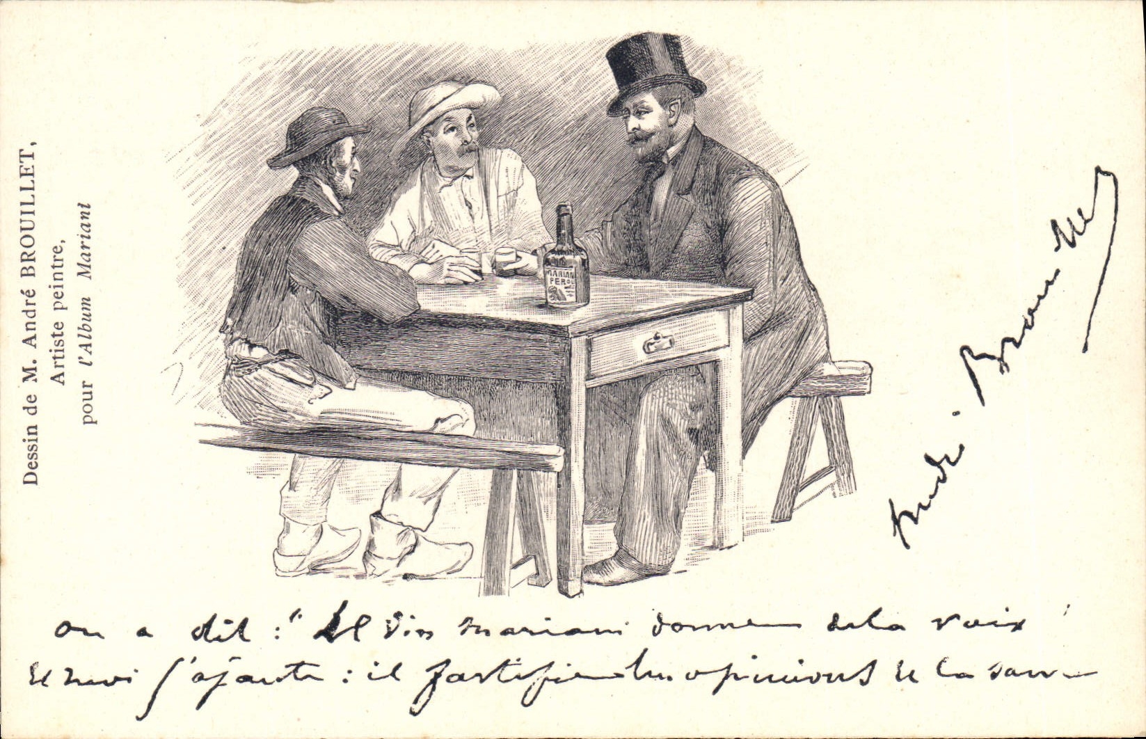 Vintage Postcard Fantasy Illustrator Andre Brouillet Mariani Album