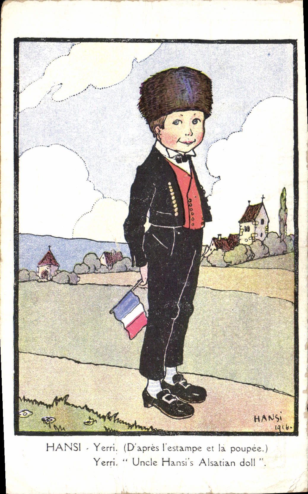 Vintage Postcard Fantasy Illustrator Waltz Hansi Yerri Child