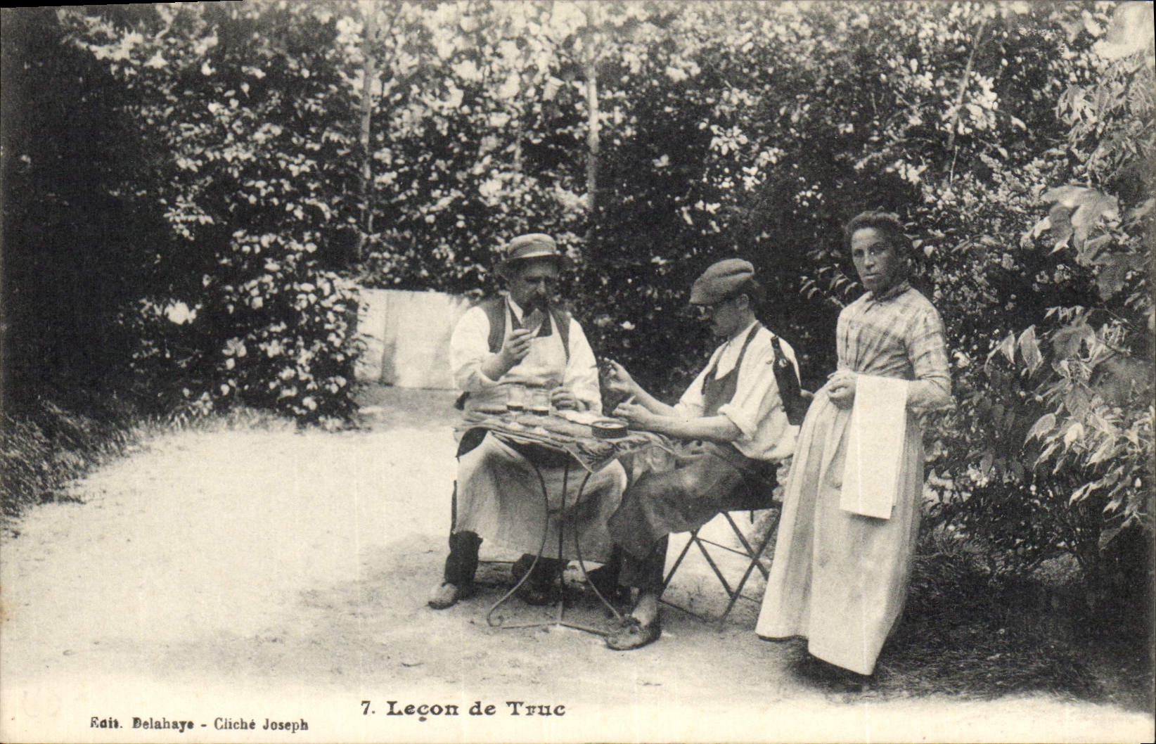CPA Lecon de Truc Folklore 