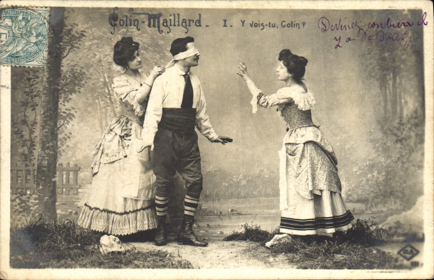 Vintage Postcard Women Maillard Hake