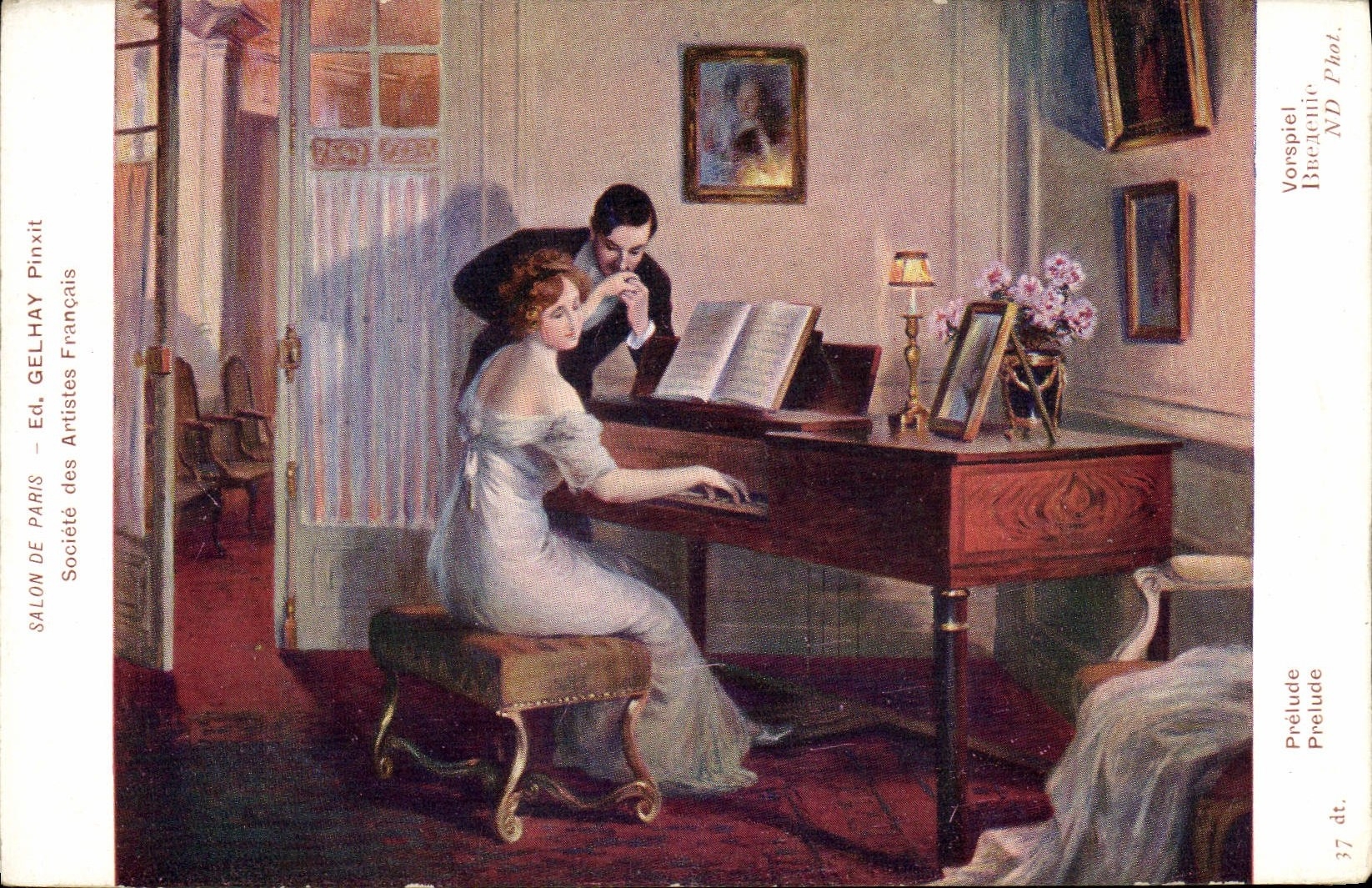 Postal Salón de París Preludio