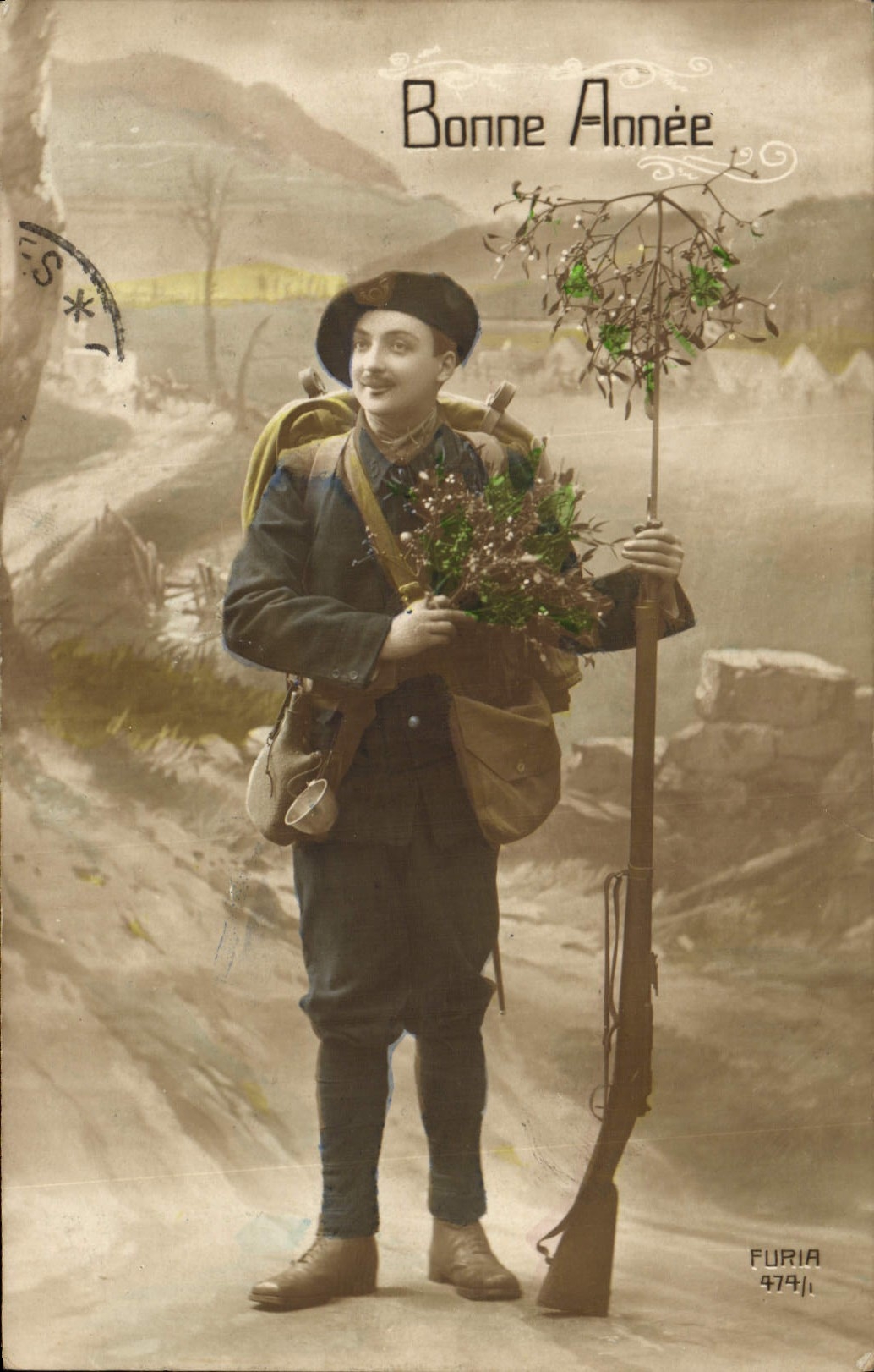 CPA Militaria Chasseurs alpins 