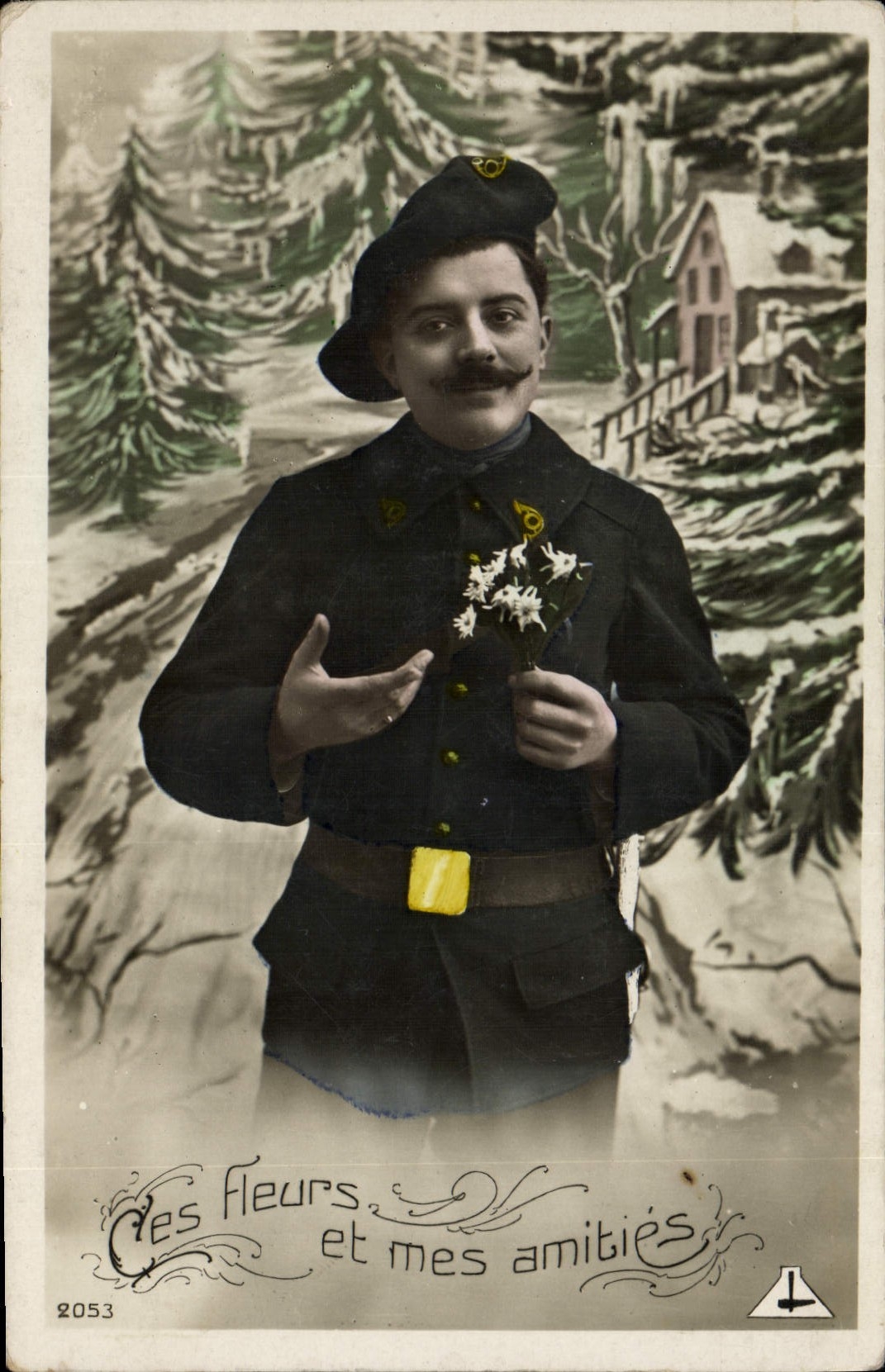 CPA Militaria Chasseurs alpins 