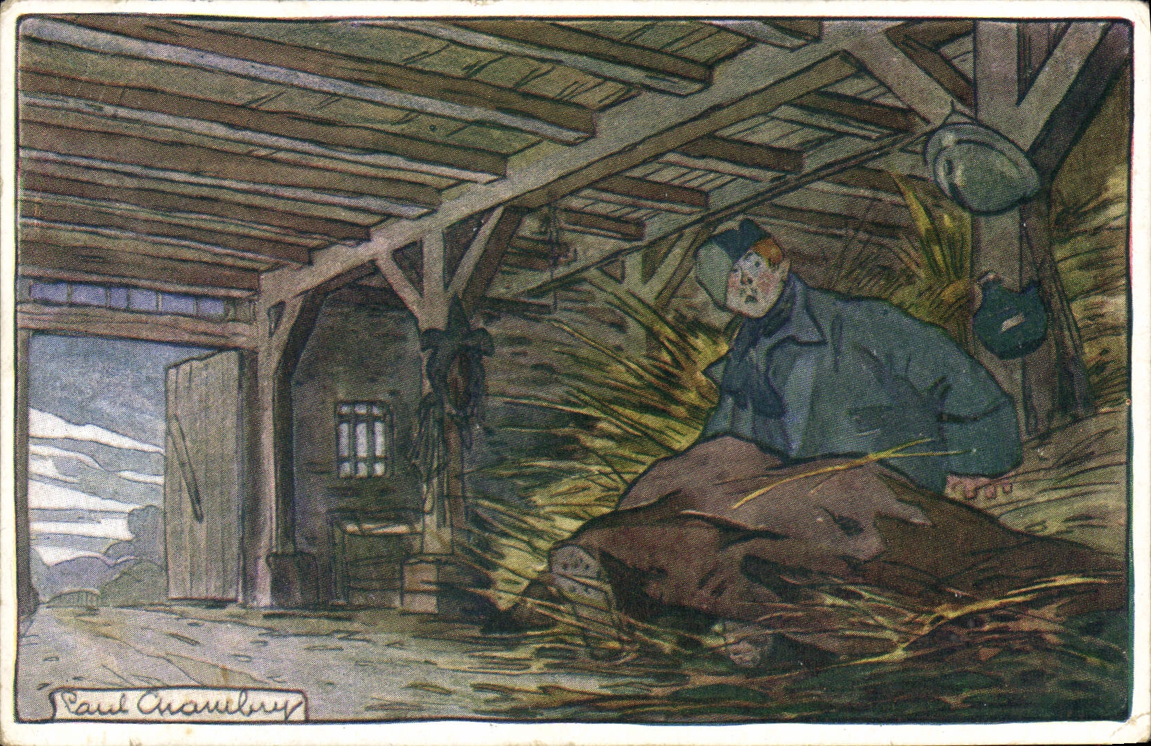 CPA Militaria Illustrateur