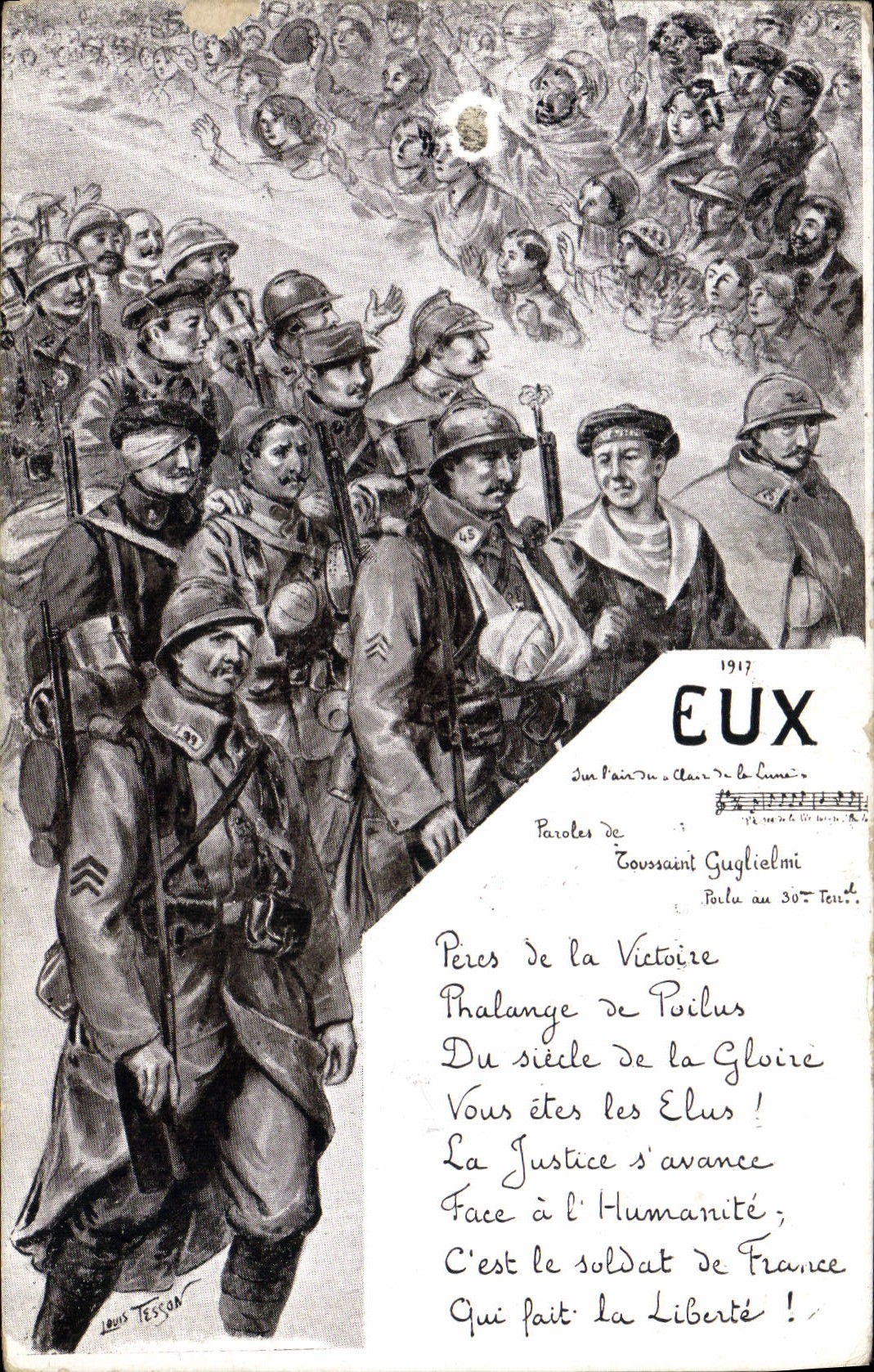 CPA Militaria Eux