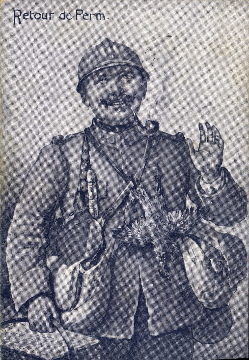 CPA Militaria Retour de Perm 