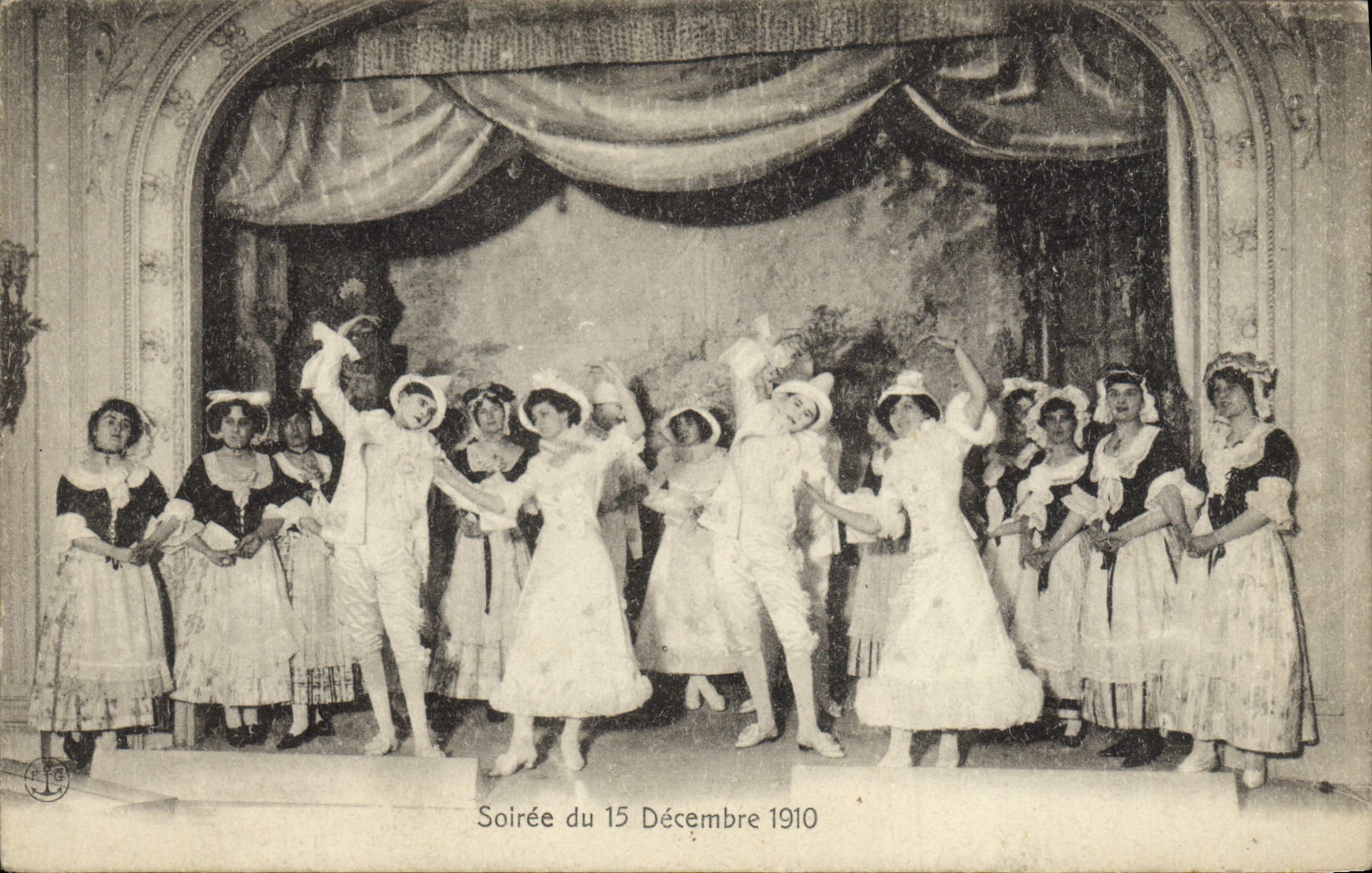 Vintage Postcard Theater Evening of December 15th, 1910