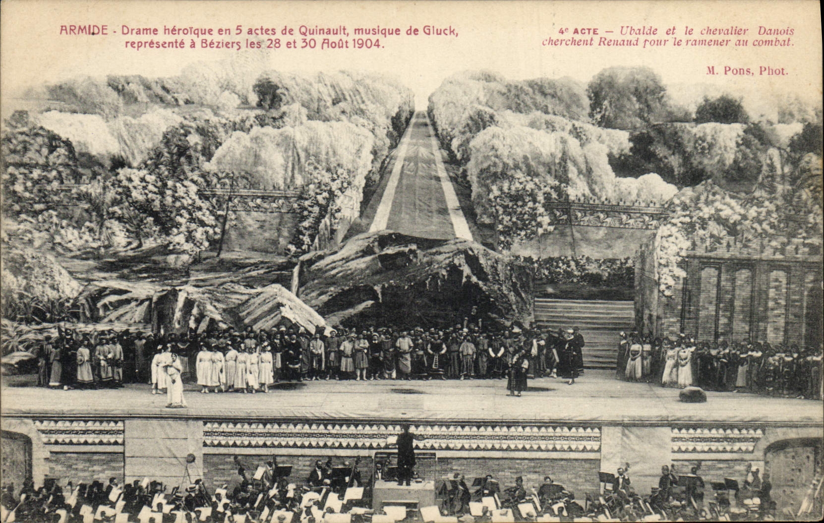 CPA Theatre Armide Drame de Quinault Gluck Beziers 1904 