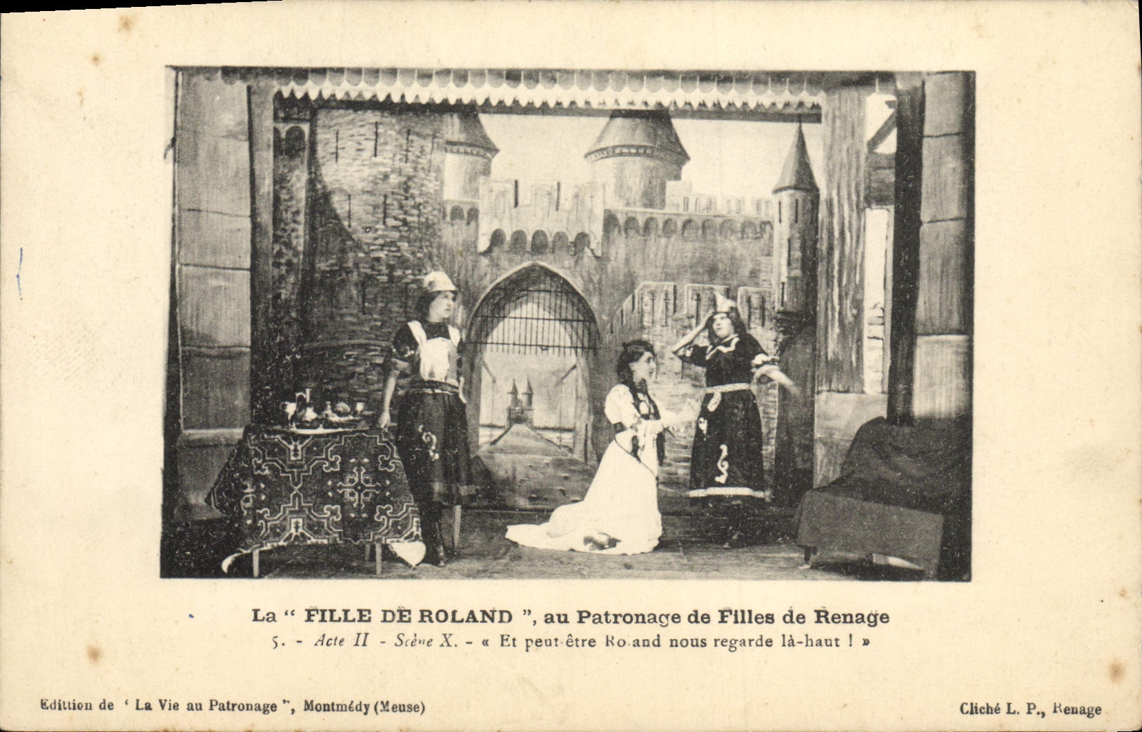 CPA Theatre La fille de Roland au patronage de filles de Renage