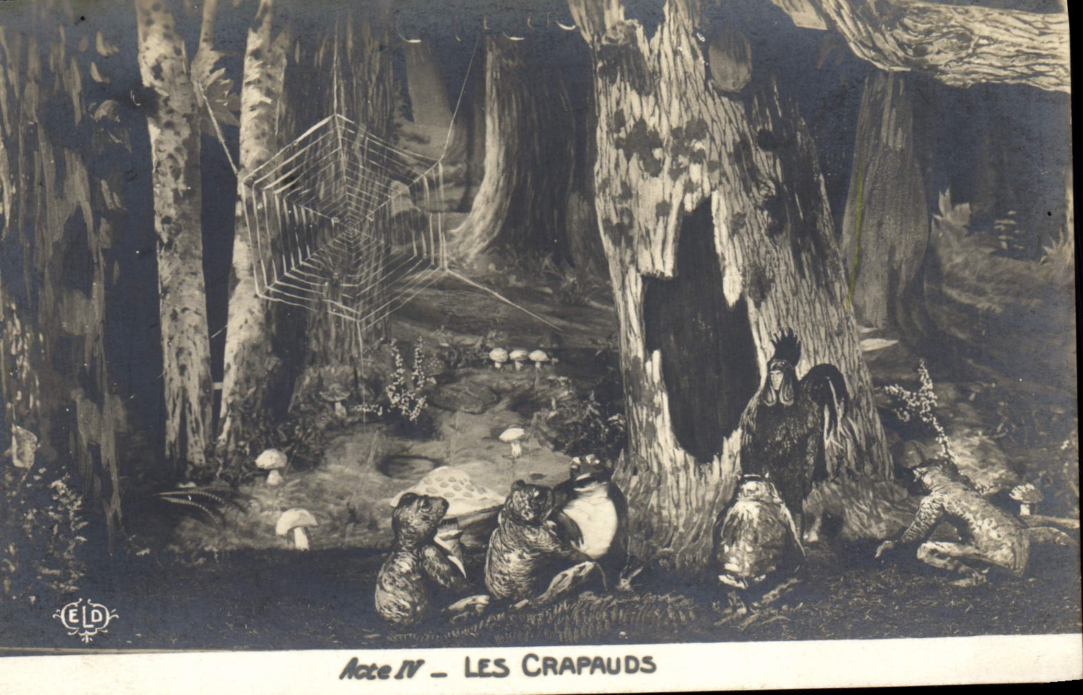 Vintage Postcard Chantecler Theater clamping plates