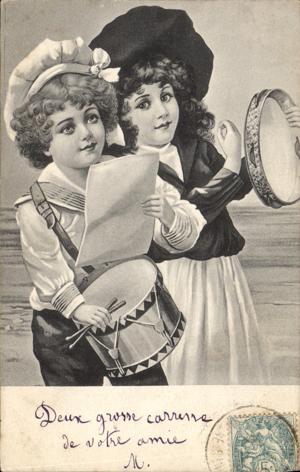 CPA Enfants Tambour 