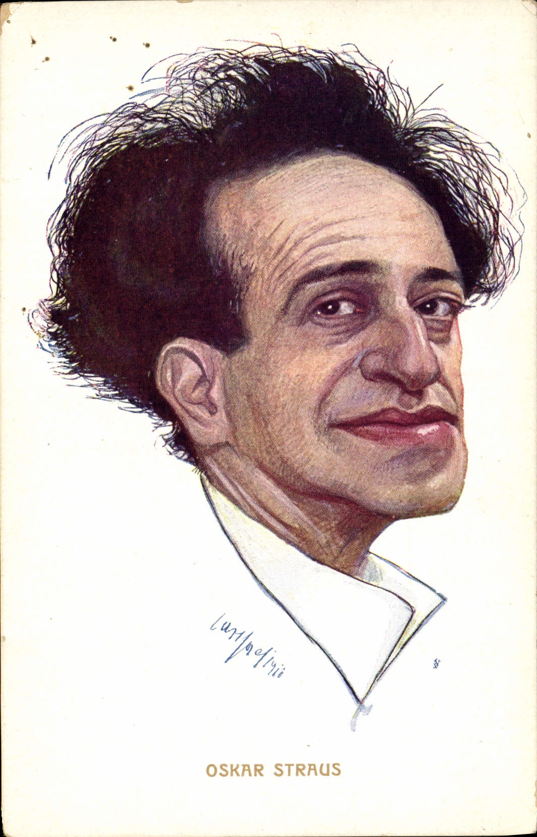 Vintage Postcard Oskar Strauss