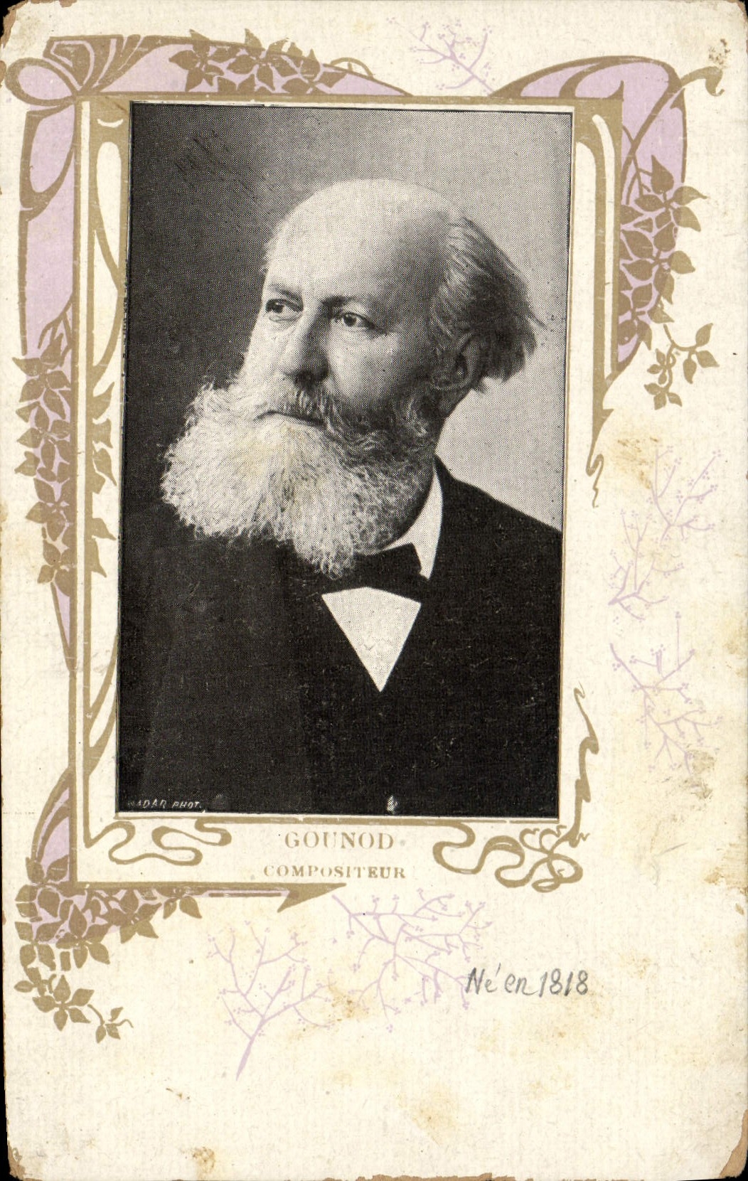Postal Gounod Compositor