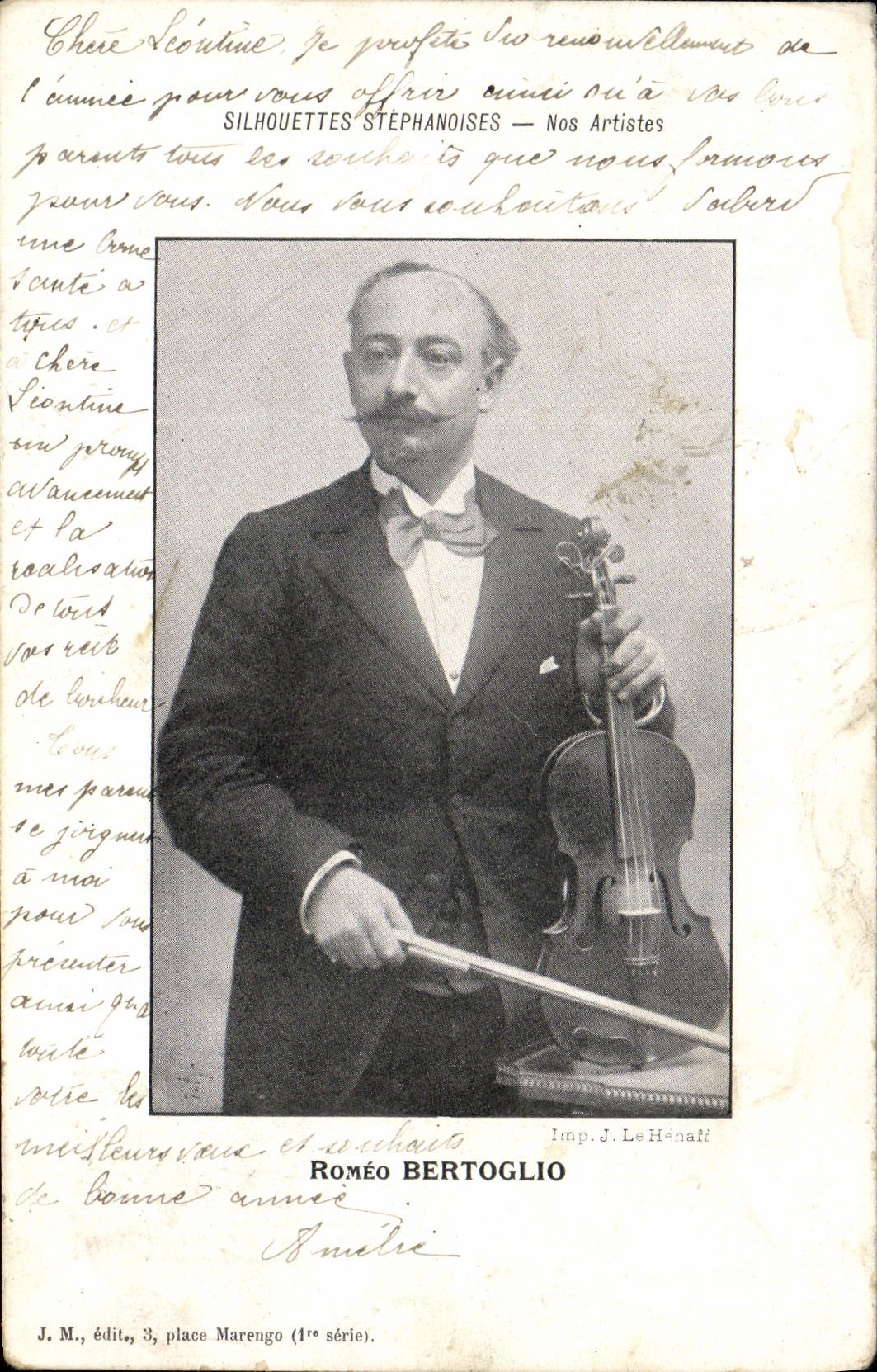 CPA Romeo Bertoglio Violon Violoncelliste 