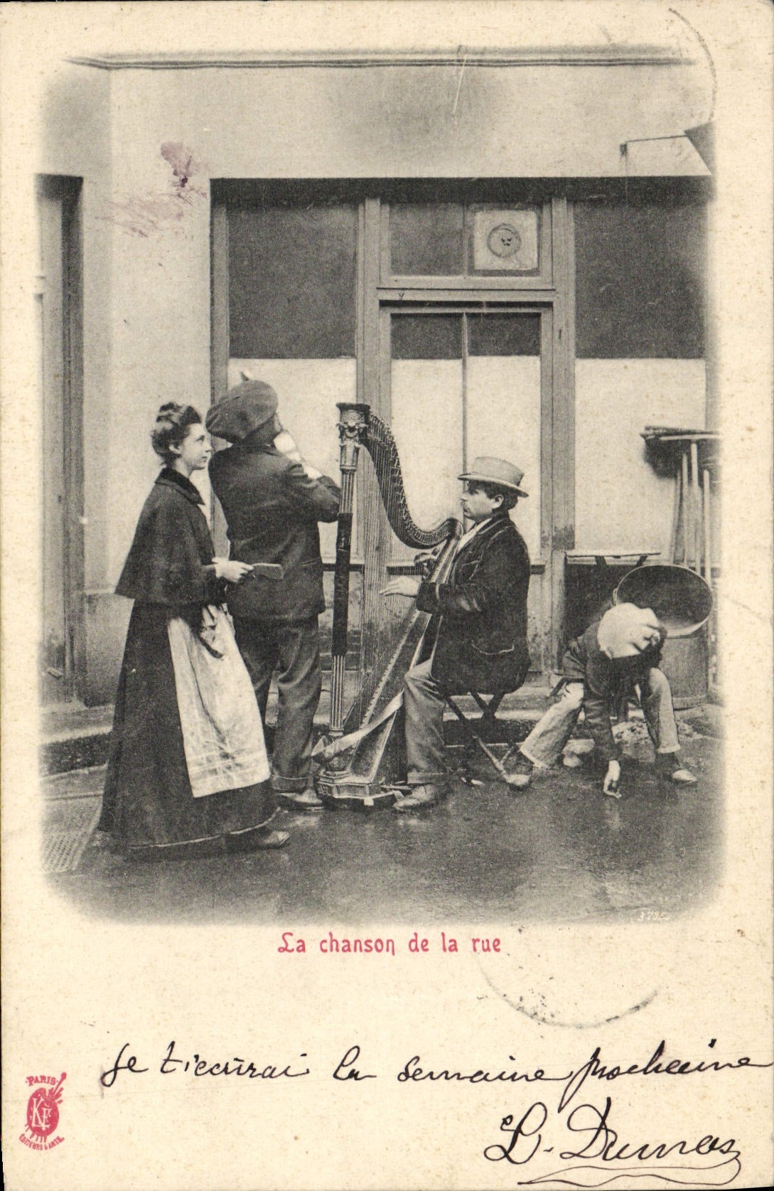 CPA La chanson de la rue Harpe 