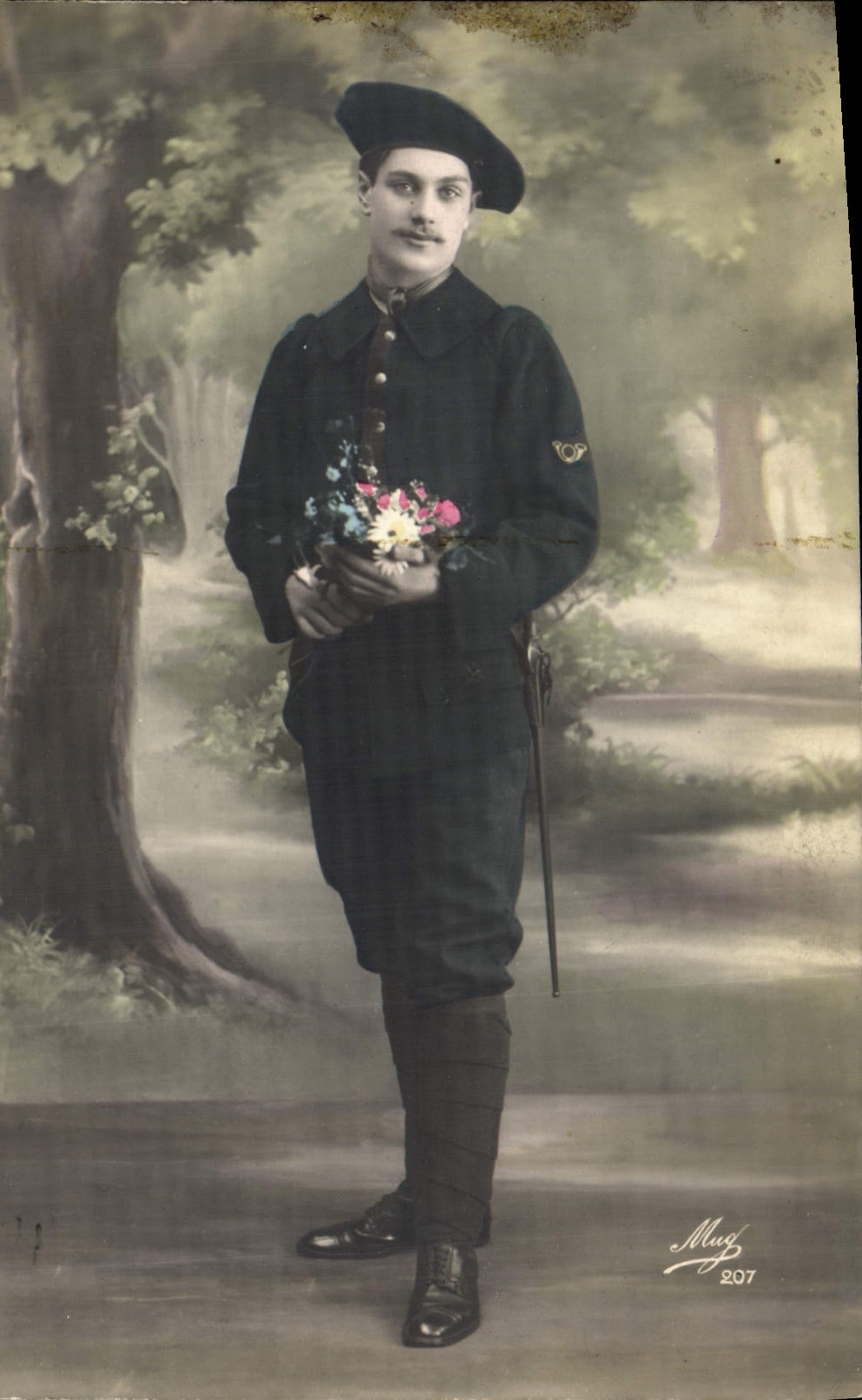 CPA Militaria Chasseurs alpins 