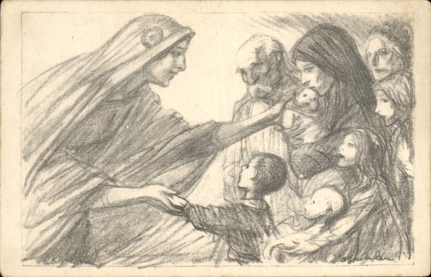 CPA Militaria Secours National 