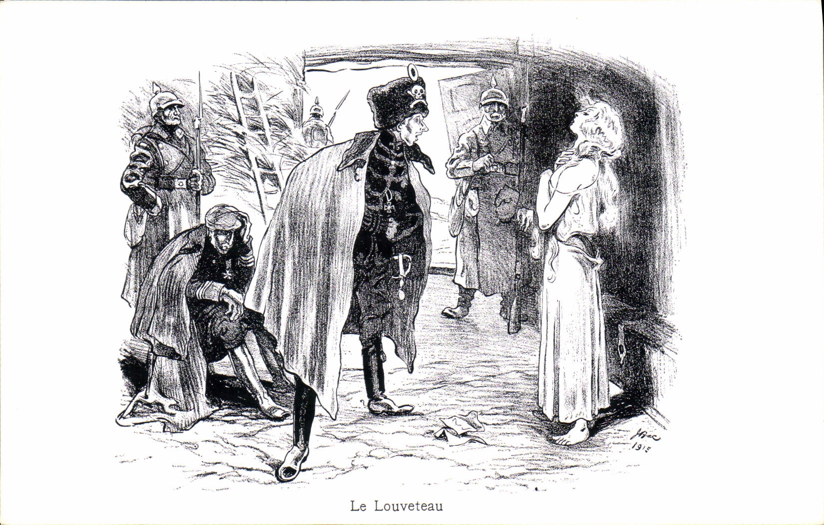 CPA Militaria Le louveteau 