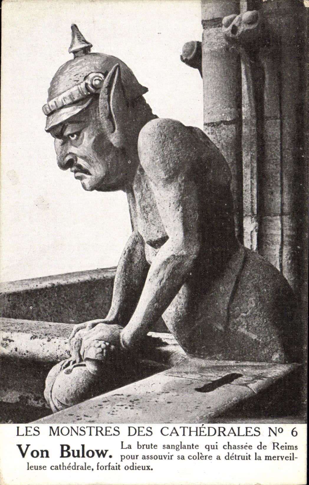 CPA Militaria Les monstres des cathedrales Von Bulow 