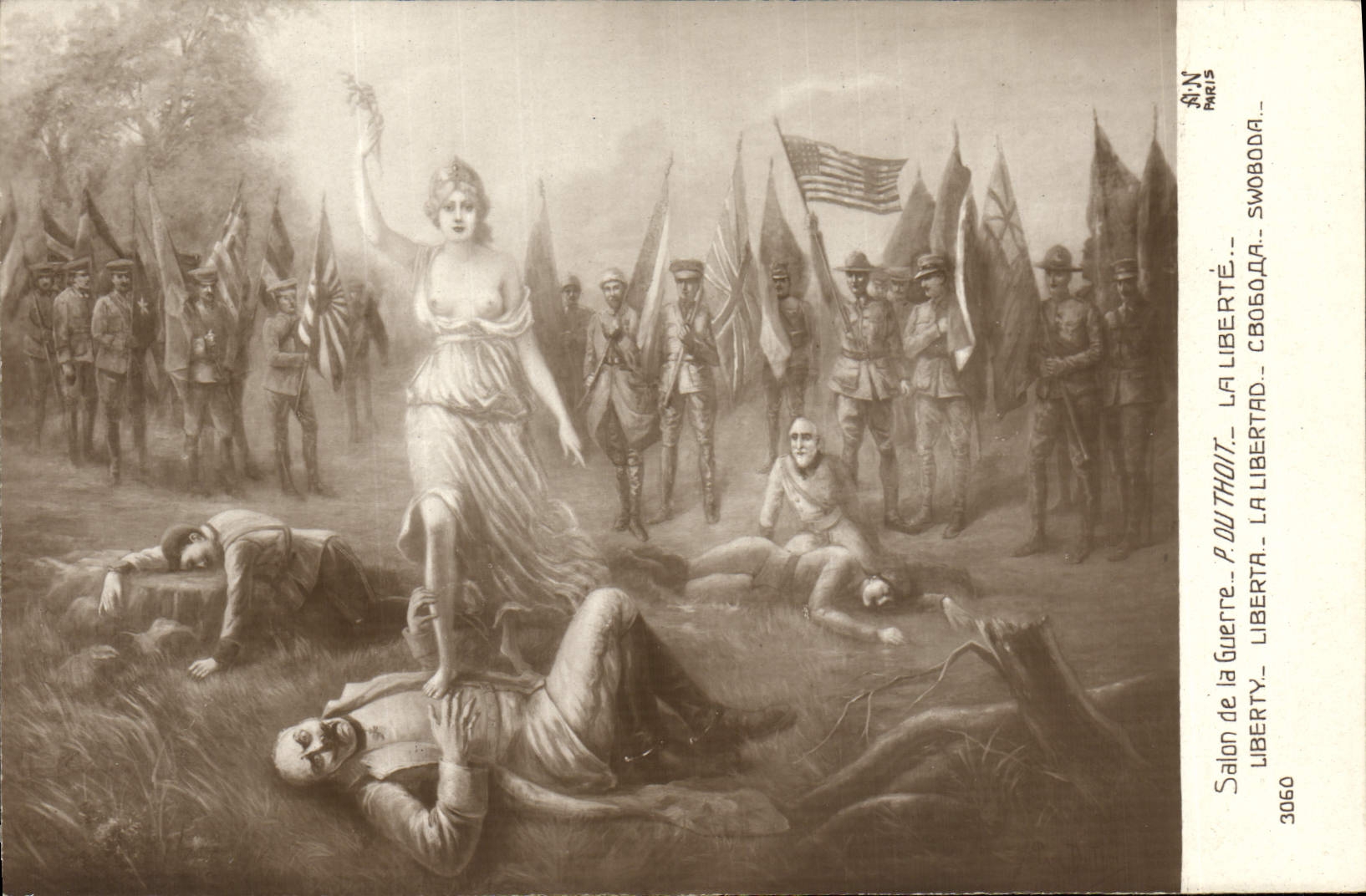 CPA Militaria Salon de la guerre Duthoit La liberte 