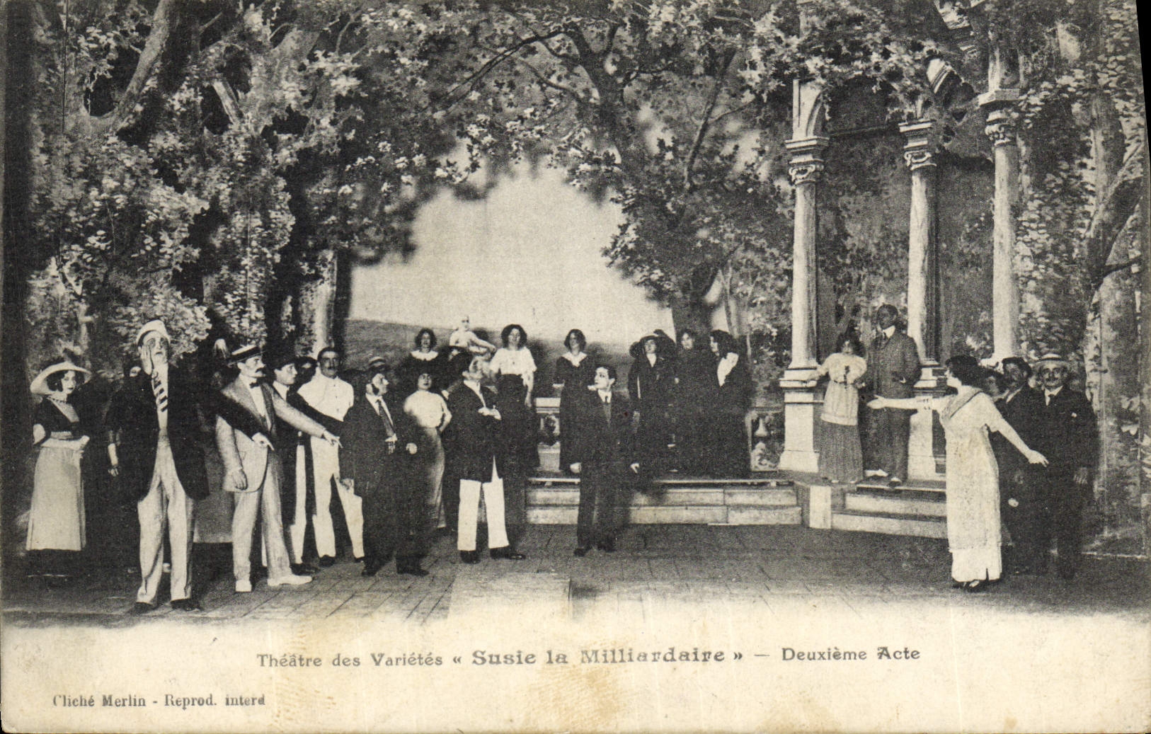 CPA Theatre des Varietes Susie la Milliardaire Deuxieme Acte 