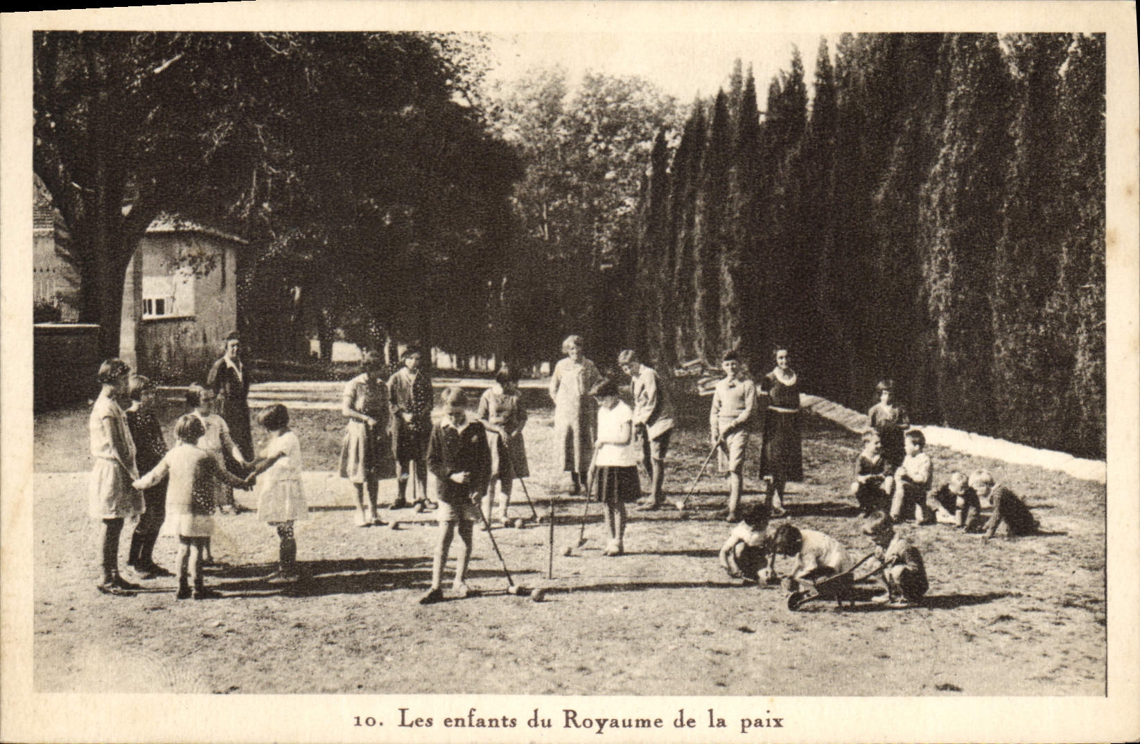 CPA Les enfants du royaume de la paix Croquet 