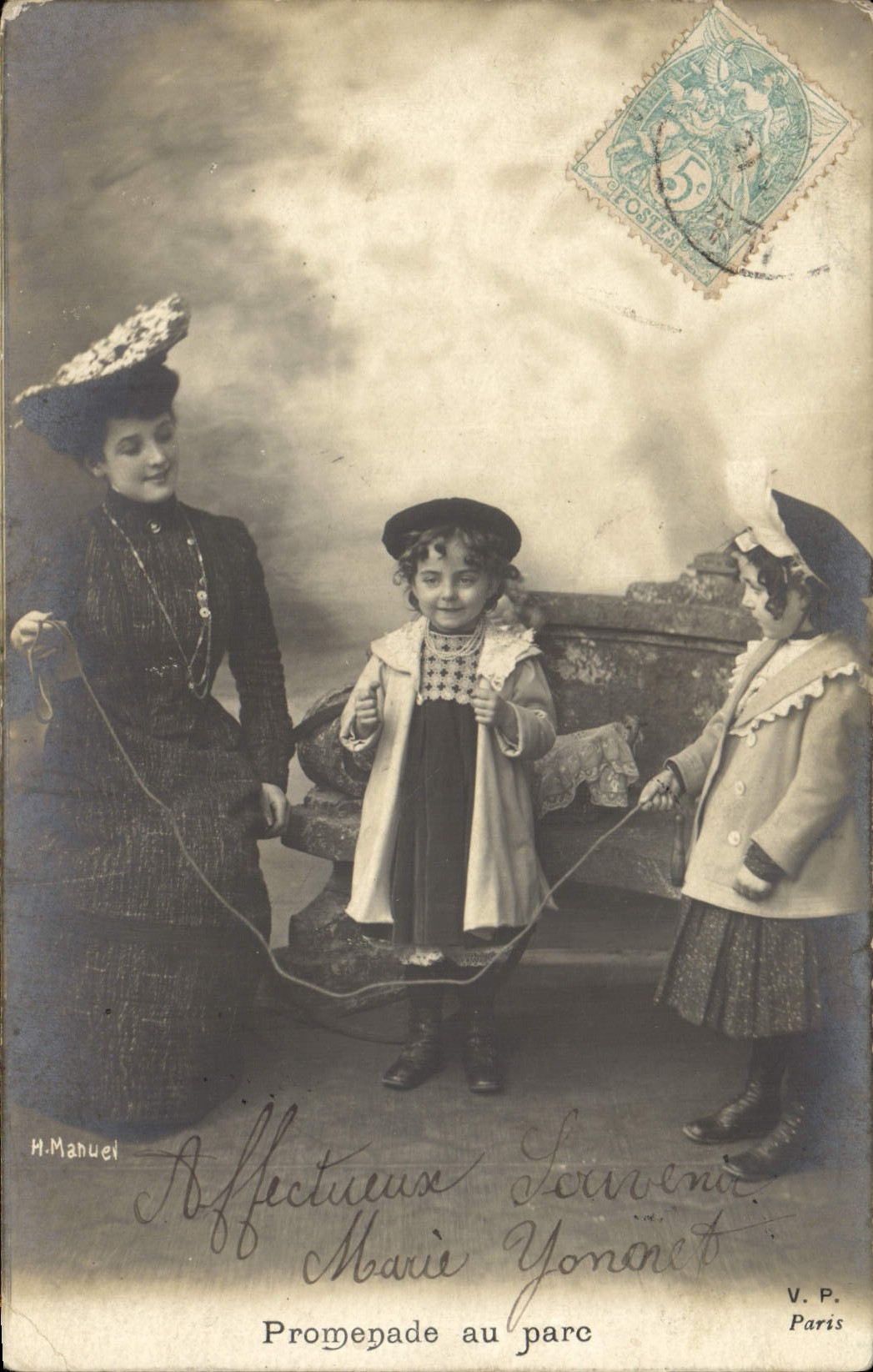 CPA Enfants Corde a sauter 
