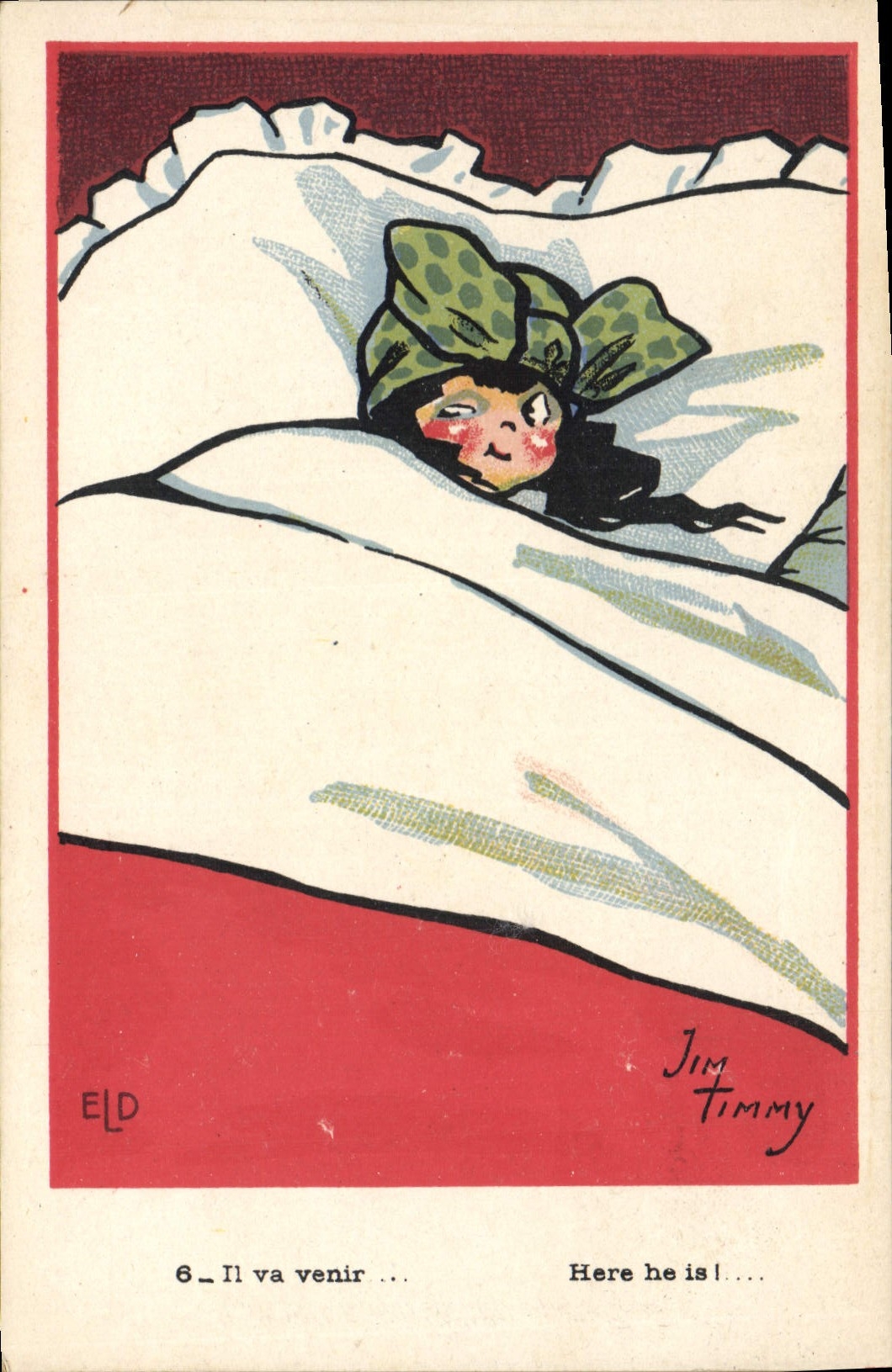 Vintage Postcard Fantasy Illustrator Jim Tinny Child