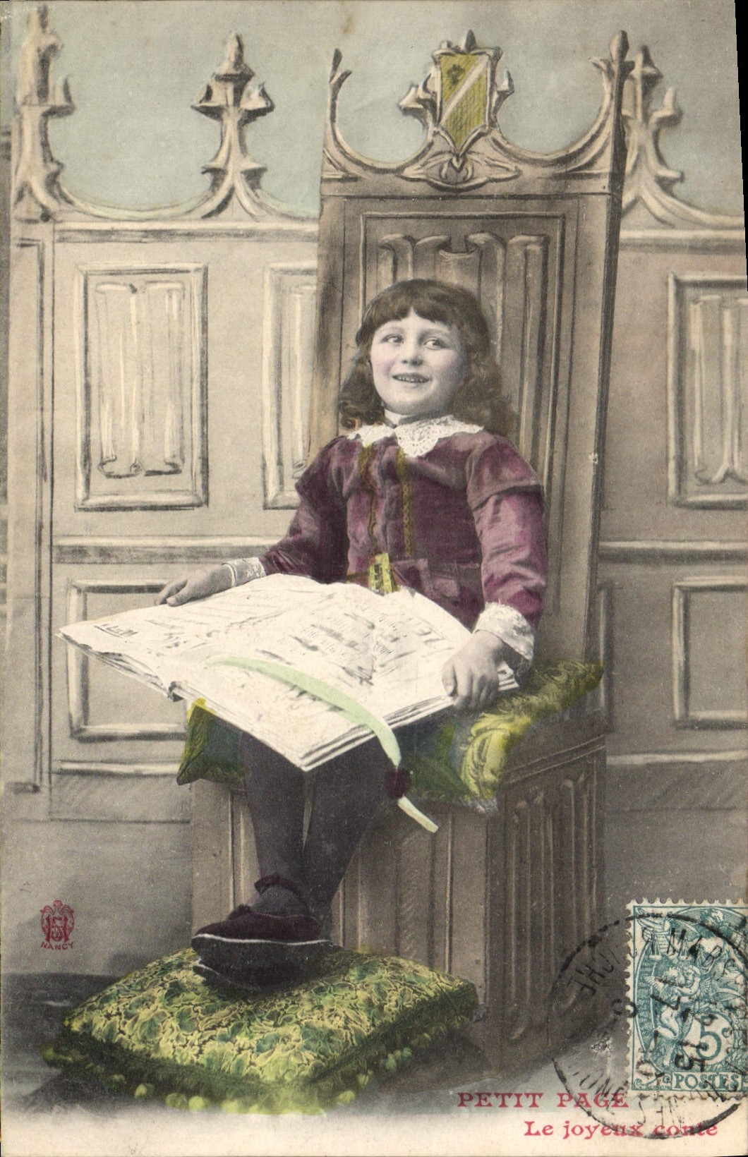 CPA Petit page Enfant Le joyeux conte 