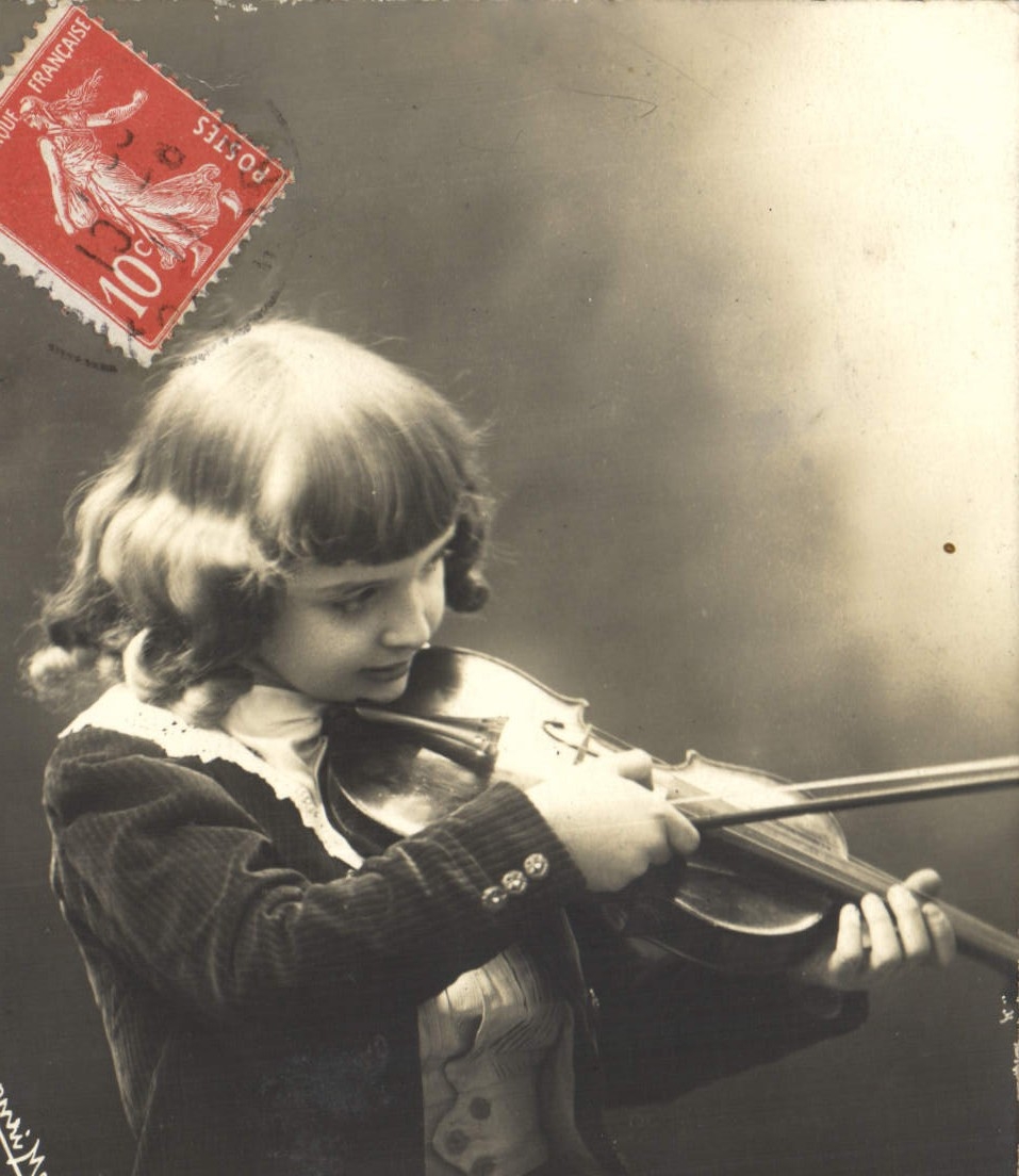 CPA Enfant Violon