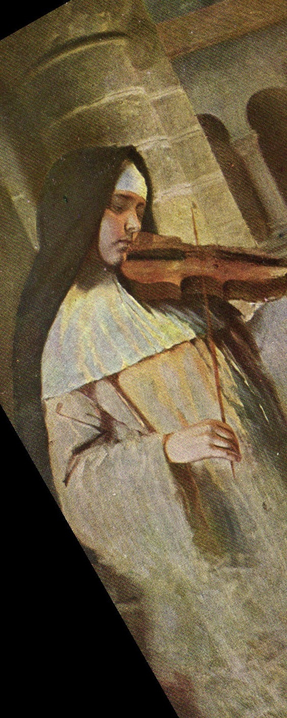 CPA Religieuse Violon 