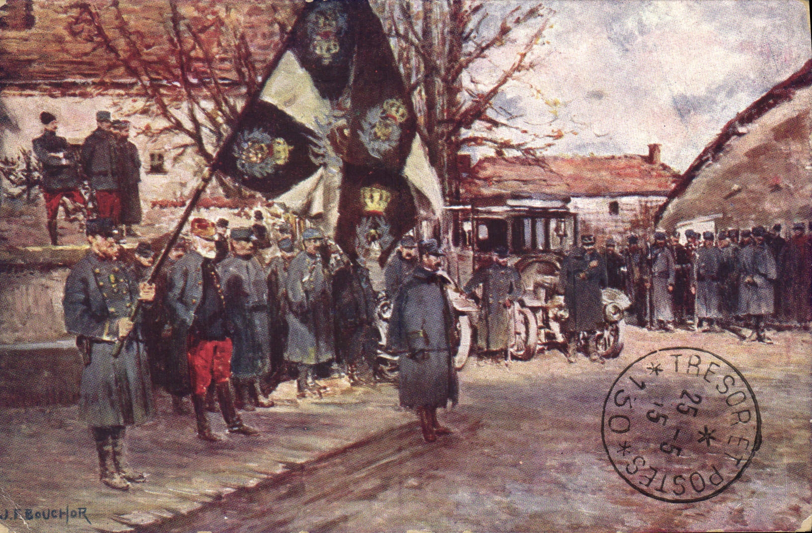 CPA Militaria 87eme regiment d'infanterie Vassincourt Mussey