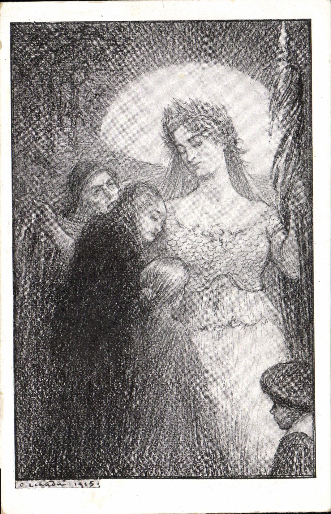 CPA Militaria Secours National