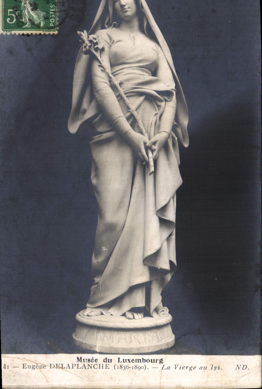 CPA Paris Musee du Luxembourg Eugene Delaplanche La vierge au Lys