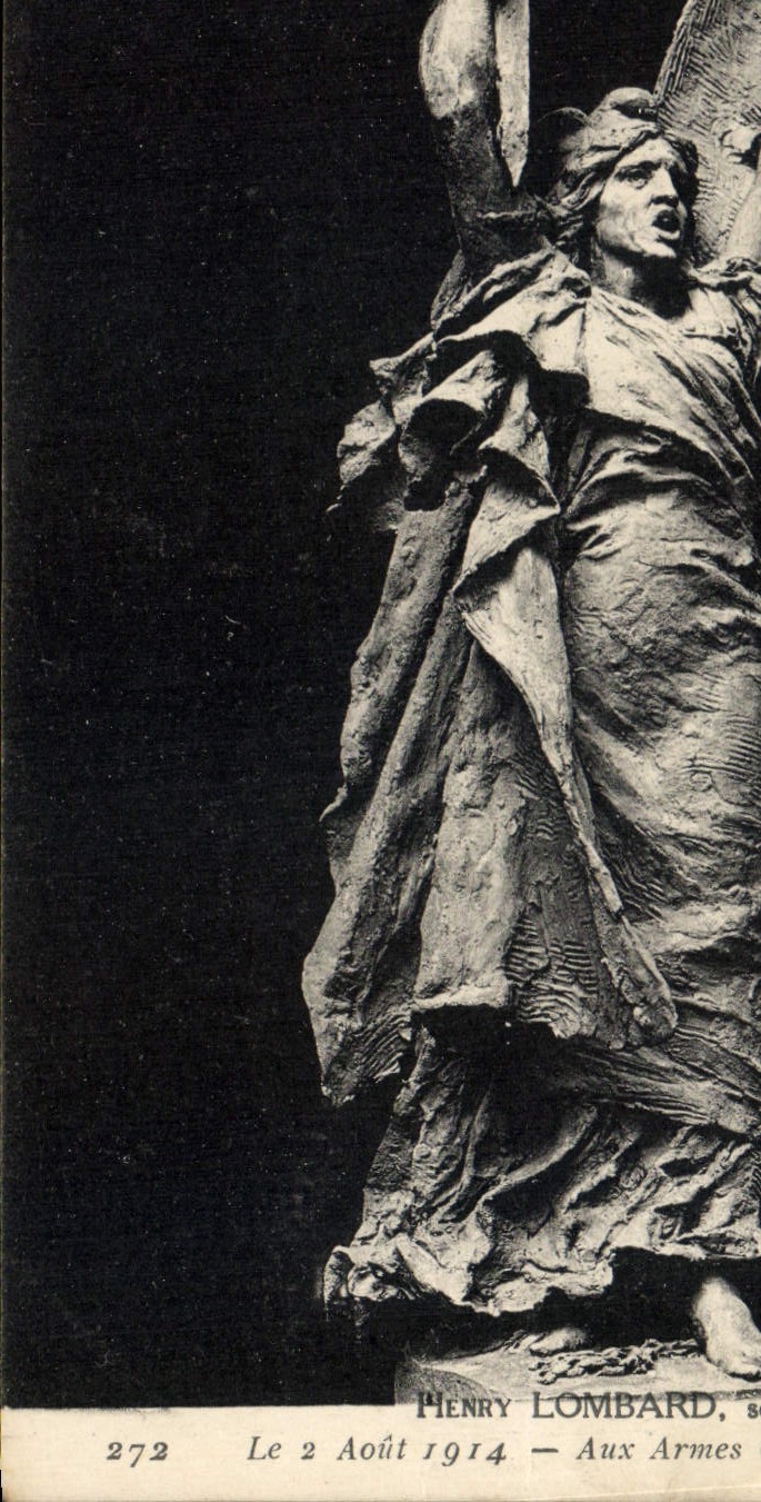 Vintage Postcard Lombardic Henry on August 2nd, 1914 With the weapons citizens!