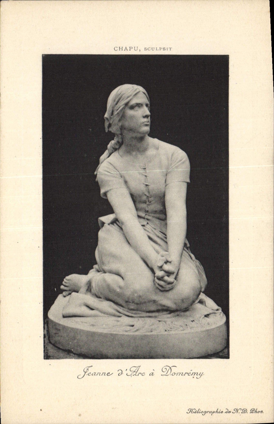 Vintage Postcard Joan of Arc has Domremy