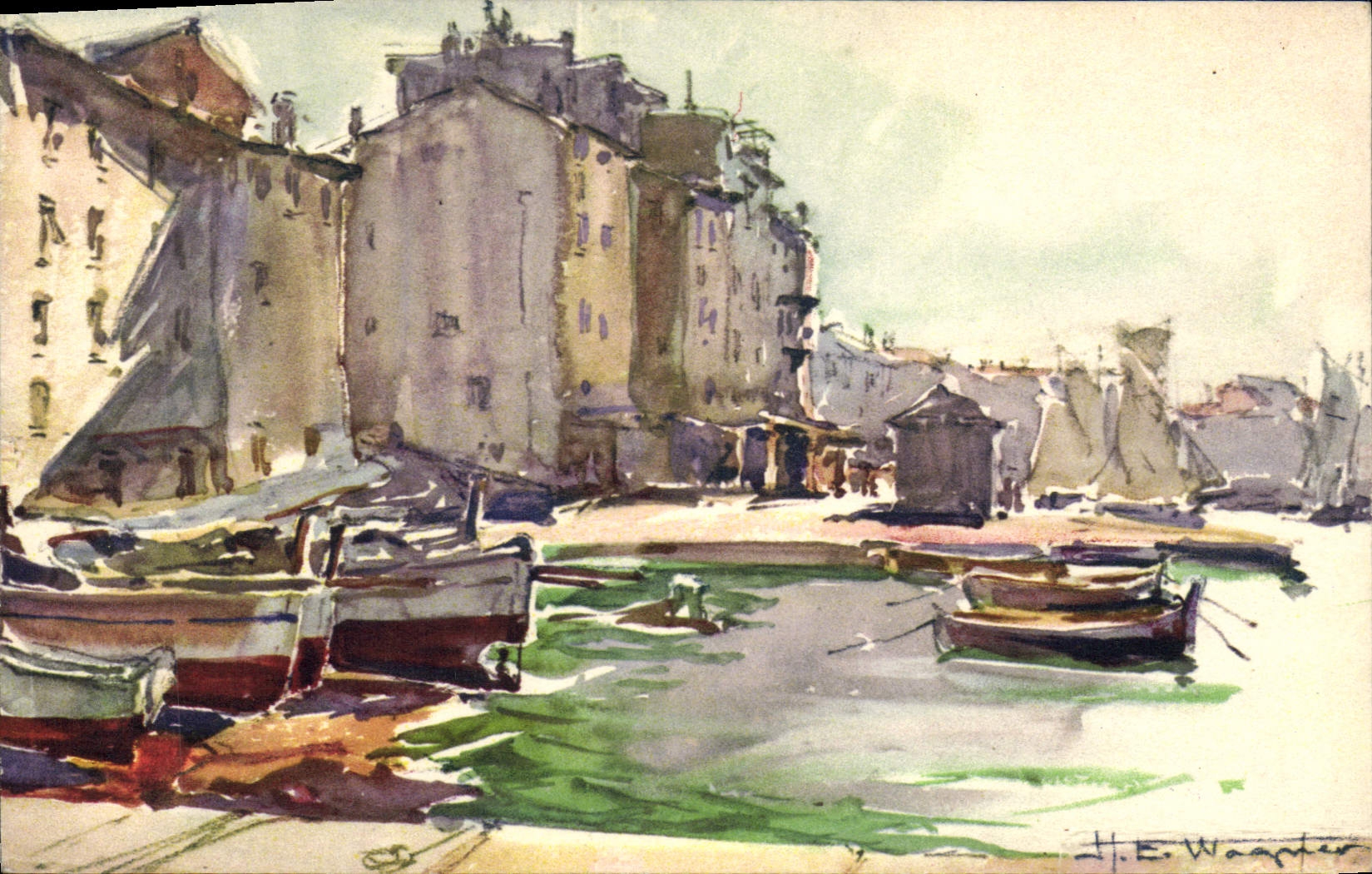 Vintage Postcard Fantasy Holy Illustrator Tropez