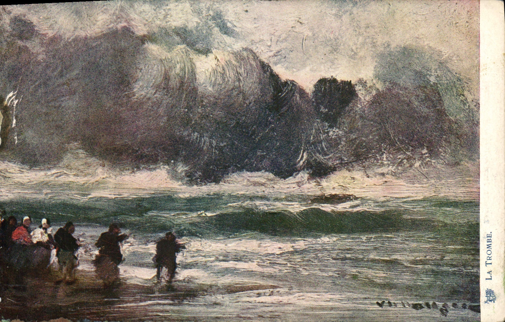 Vintage Postcard Fantasy Illustrator the Waterspout