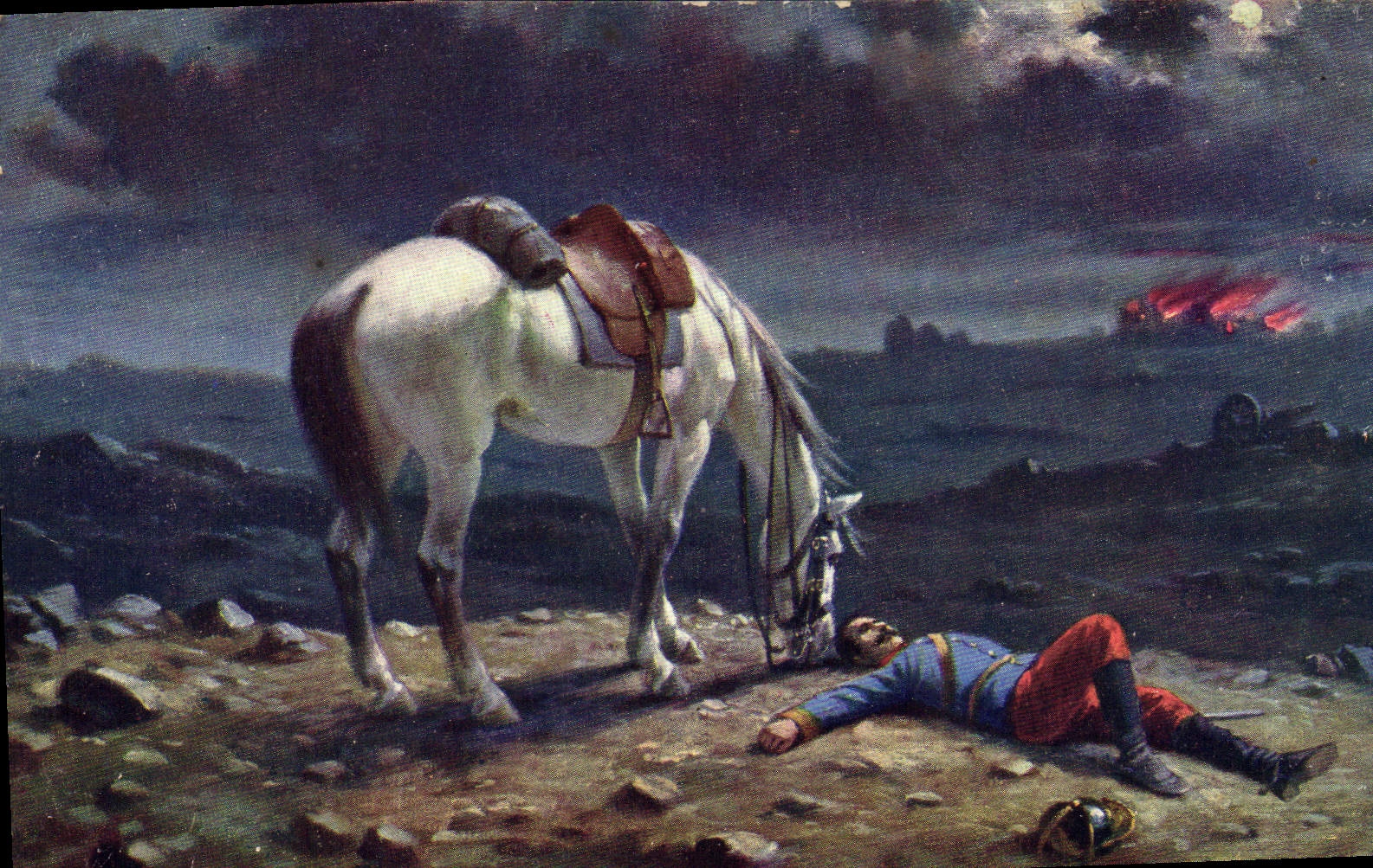 Vintage Postcard Fantasy Illustrator Mathauser Militaria