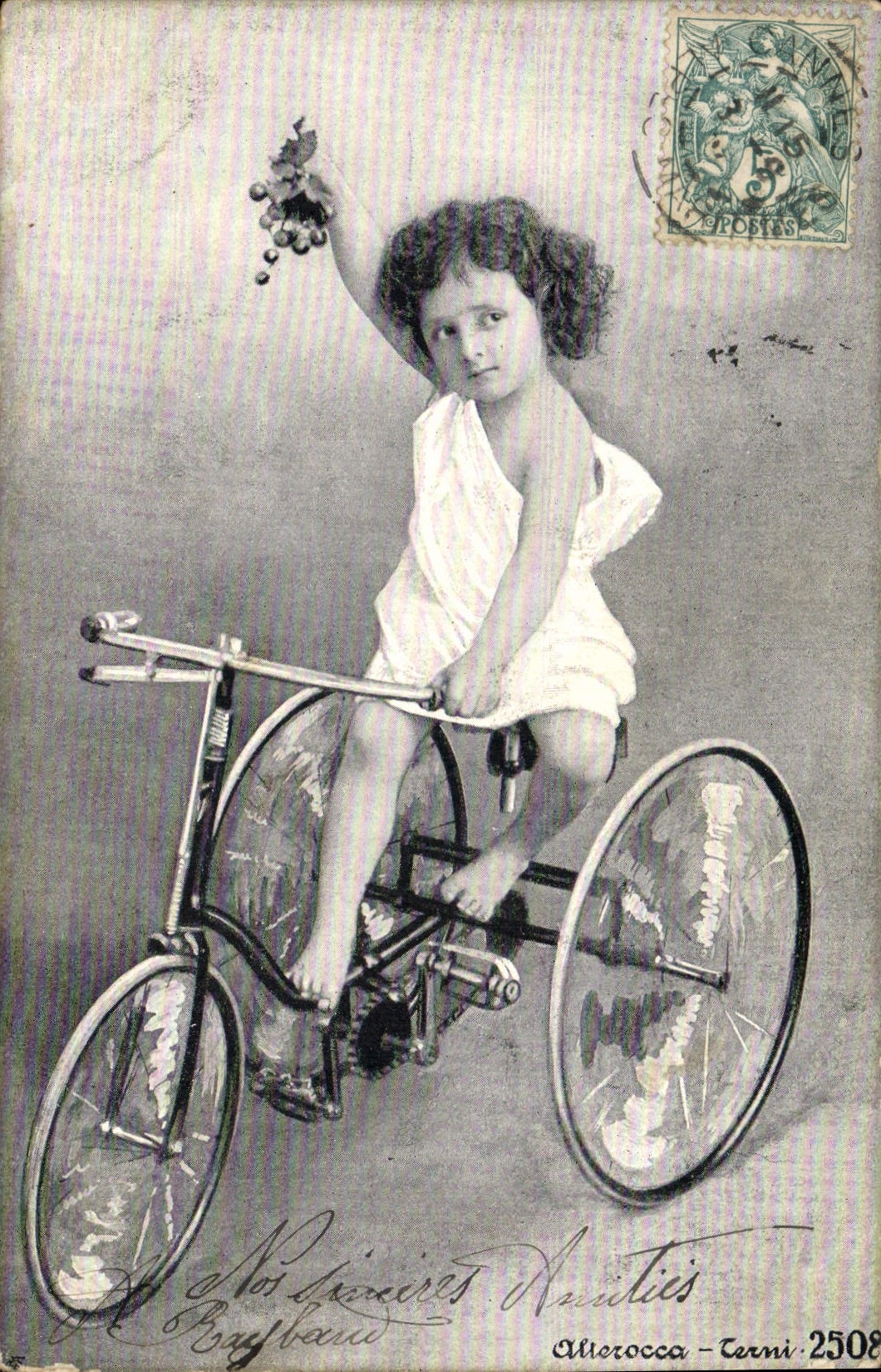 CPA Enfant Velo Cycle