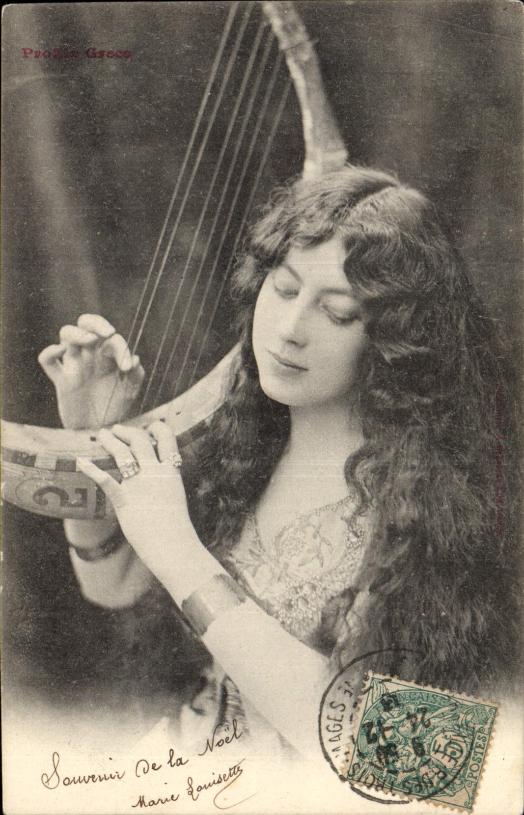 Postal Perfiles griegos