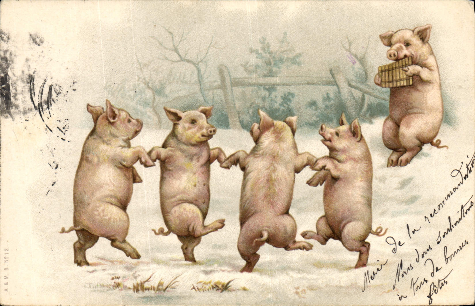 CPA Cochon Porc 