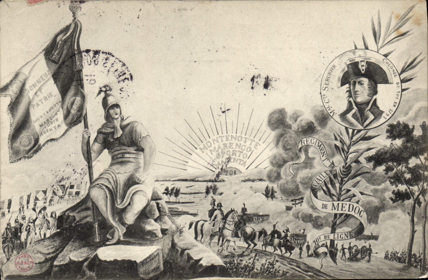 Vintage Postcard Militaria Serurier