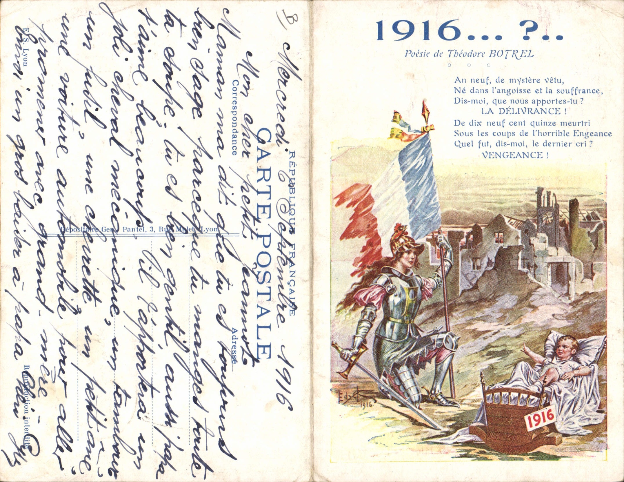 CPA Militaria 1916 ? Theodore Botrel 