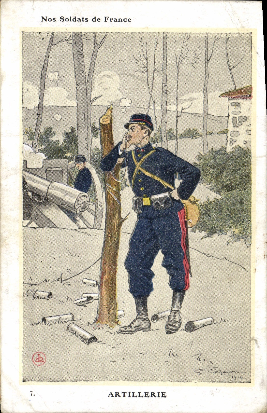 CPA Militaria Artillerie