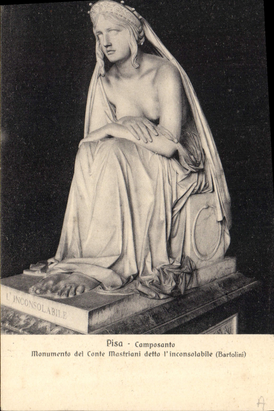 Vintage Postcard Rammed Camposante Bartolini