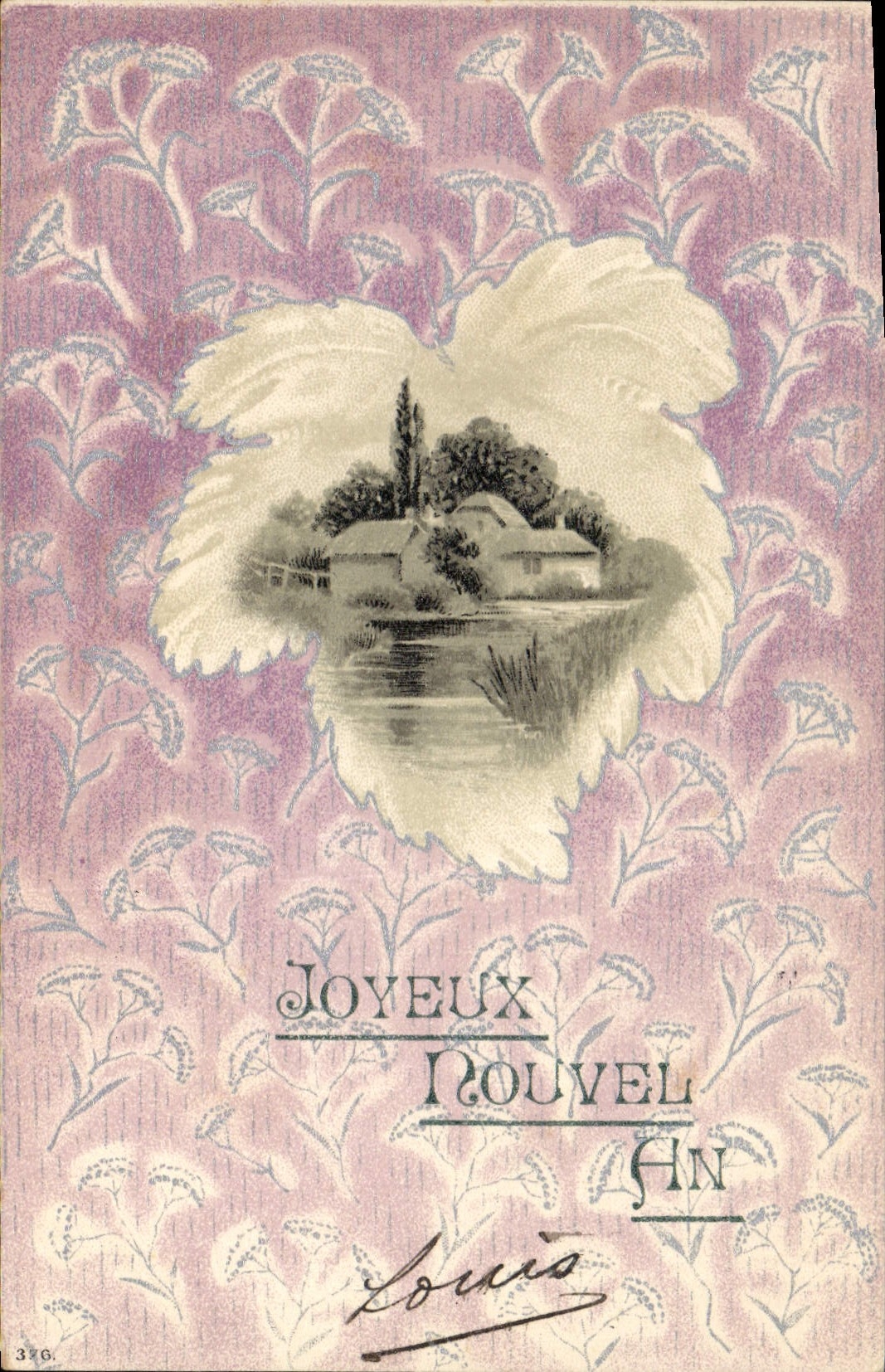 Vintage Postcard Fantasy Illustrator Vineleaf